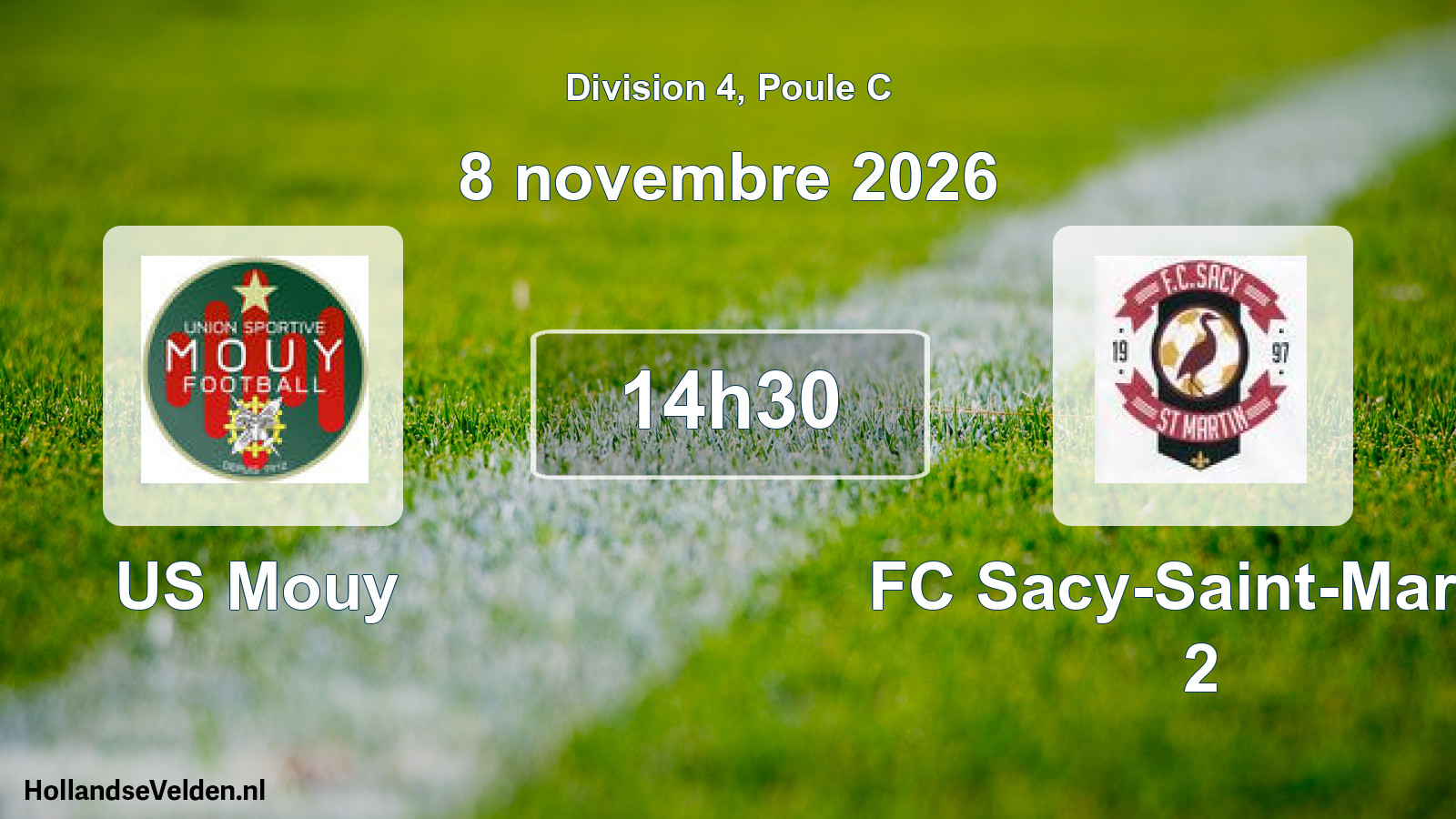 Scheduled Match: US Mouy - FC Sacy-Saint-Martin 2 (8 November 2026)