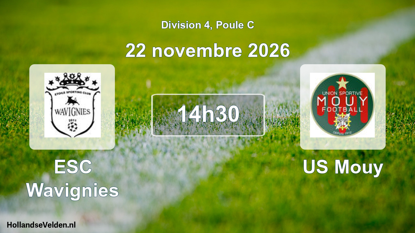 Scheduled Match: ESC Wavignies - US Mouy (22 November 2026)