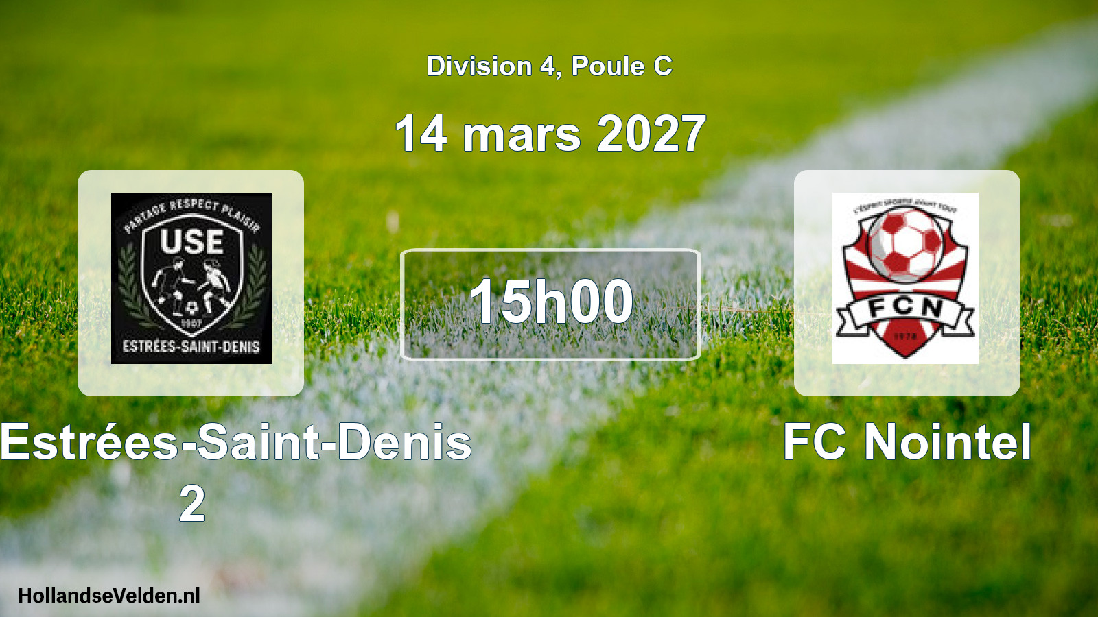 Scheduled Match: US Estrées-Saint-Denis 2 - FC Nointel (14 March 2027)