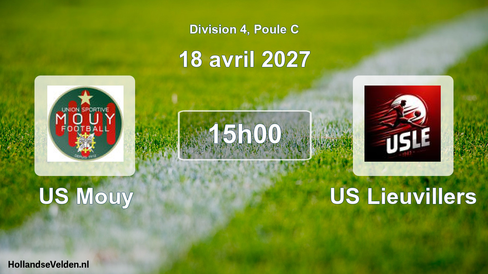Scheduled Match: US Mouy - US Lieuvillers (18 April 2027)