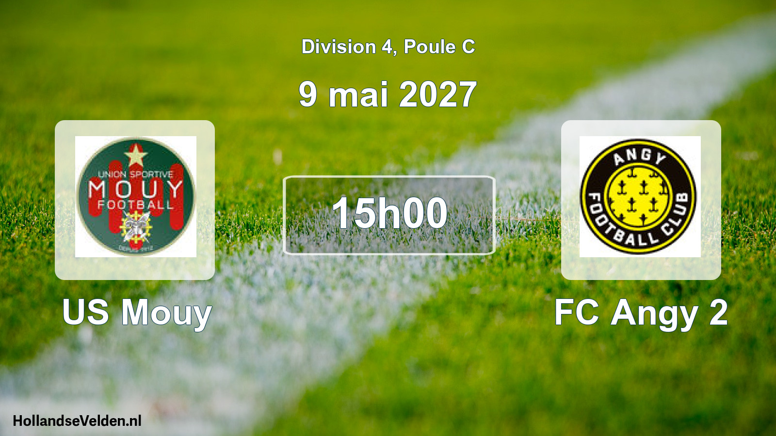 Match programmé: US Mouy - FC Angy 2 (9 mai 2027)