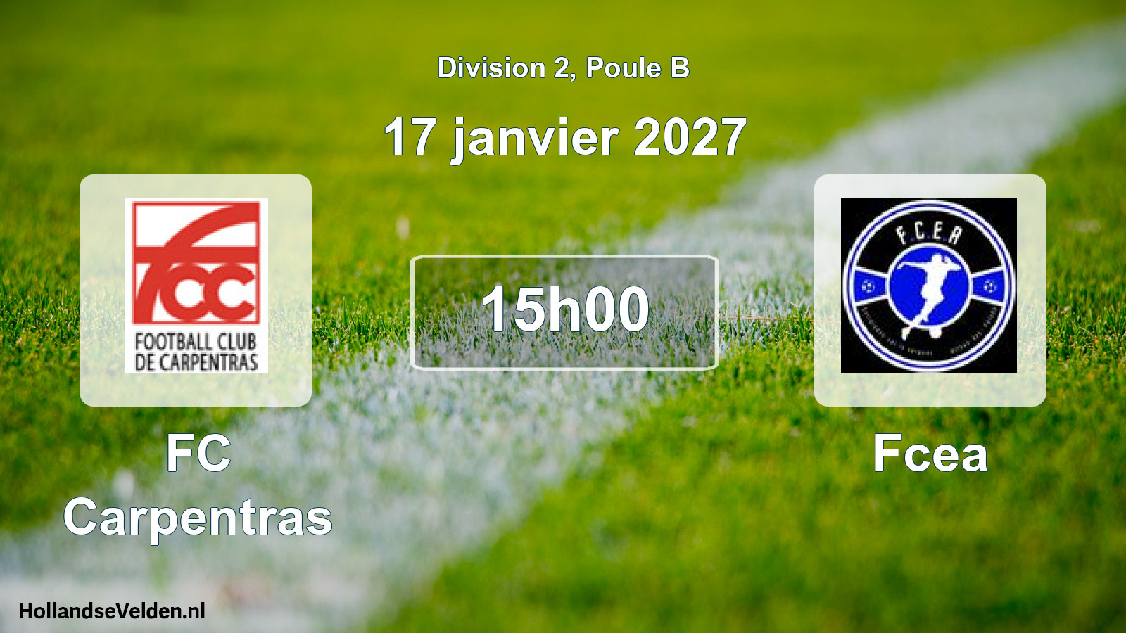 Geplande wedstrijd: FC Carpentras - Fcea (17 januari 2027)