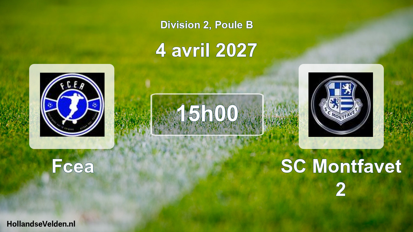 Scheduled Match: Fcea - SC Montfavet 2 (4 April 2027)
