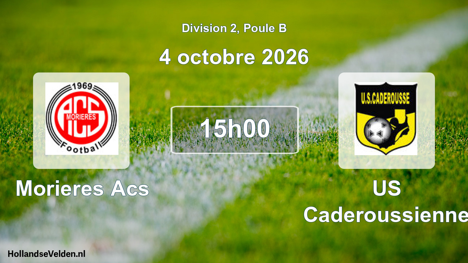 Scheduled Match: Morieres Acs - US Caderoussienne (4 October 2026)