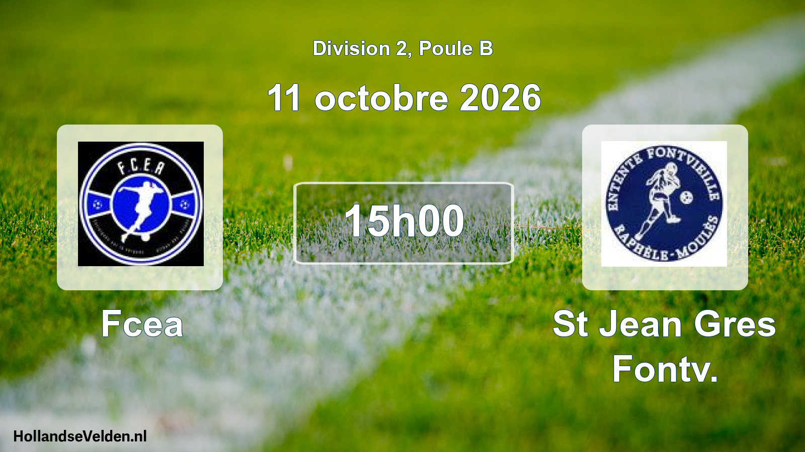 Scheduled Match: Fcea - St Jean Gres Fontv. (11 October 2026)