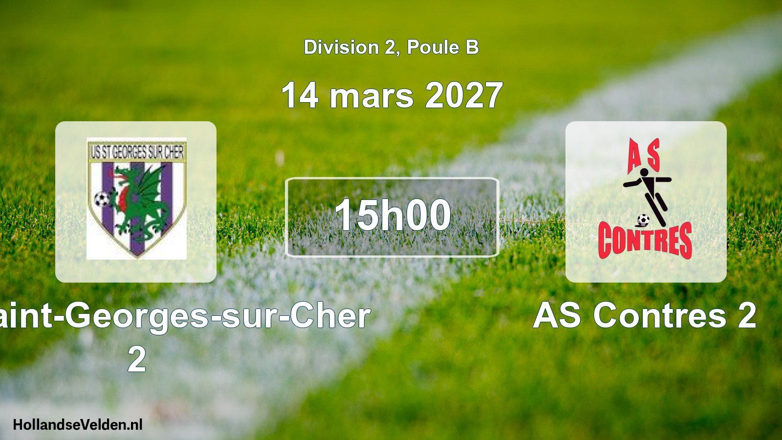 Geplande wedstrijd: US Saint-Georges-sur-Cher 2 - AS Contres 2 (14 maart 2027)