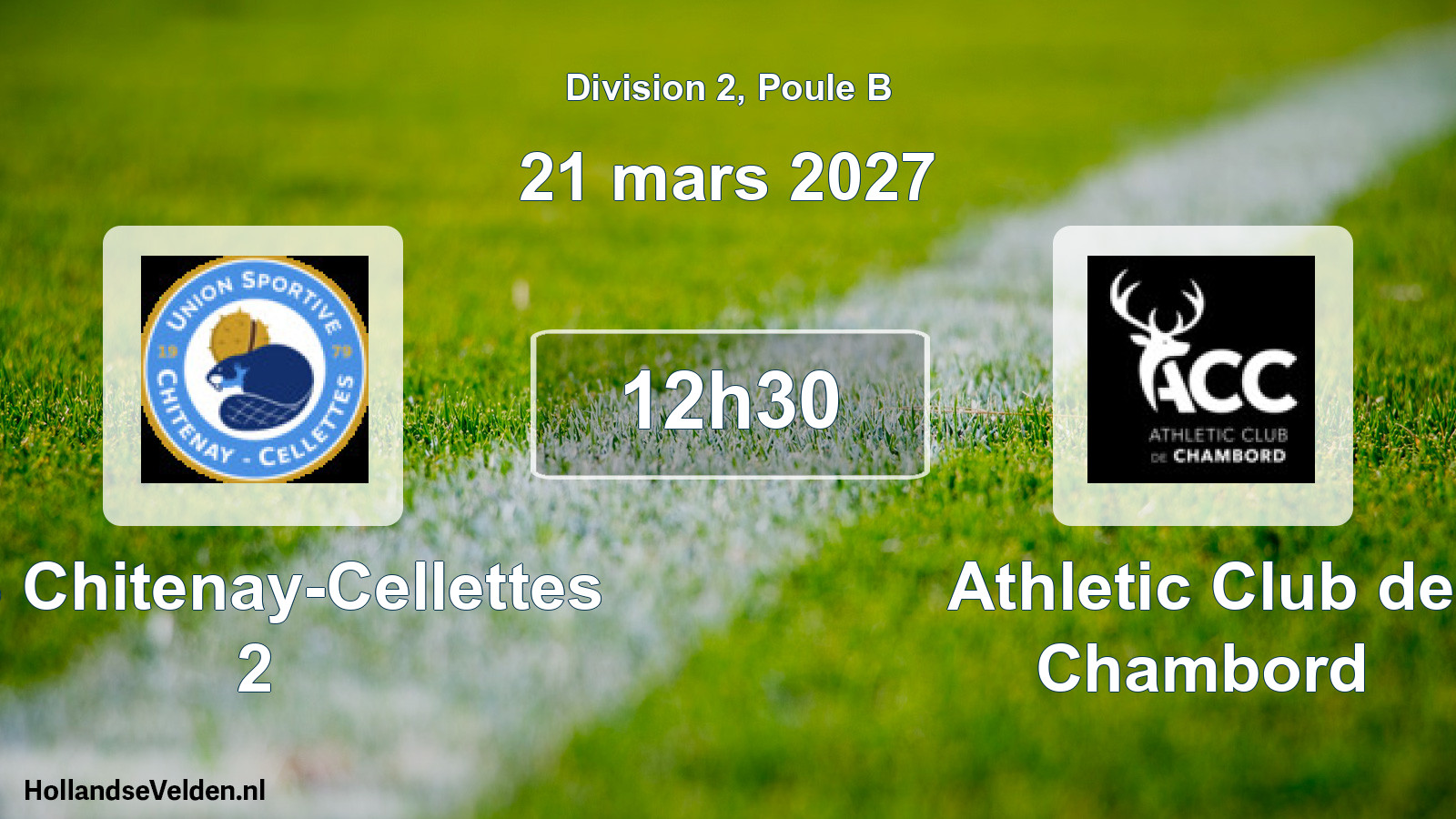 Match programmé: US Chitenay-Cellettes 2 - Athletic Club de Chambord (21 mars 2027)