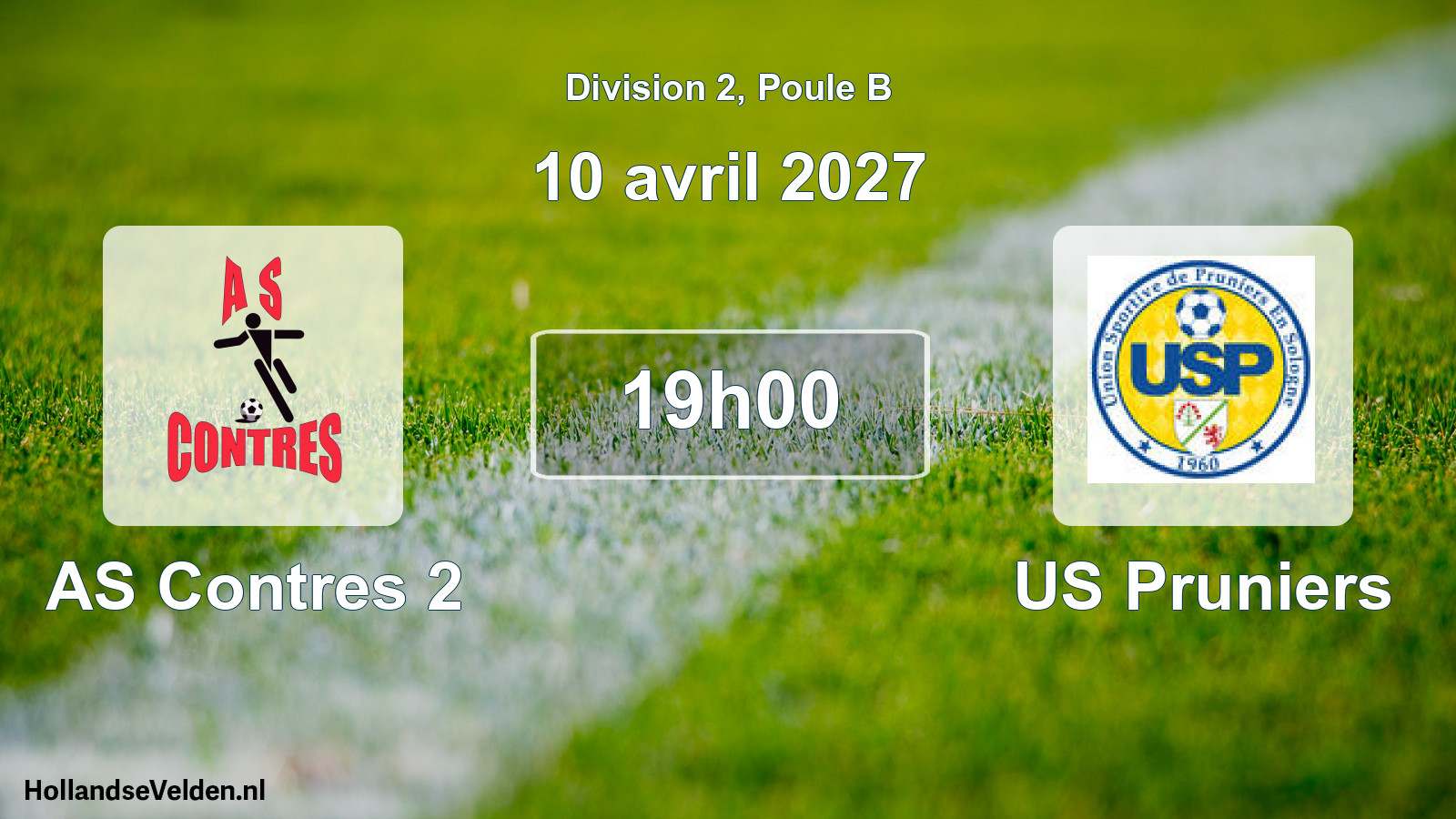 Match programmé: AS Contres 2 - US Pruniers (10 avril 2027)