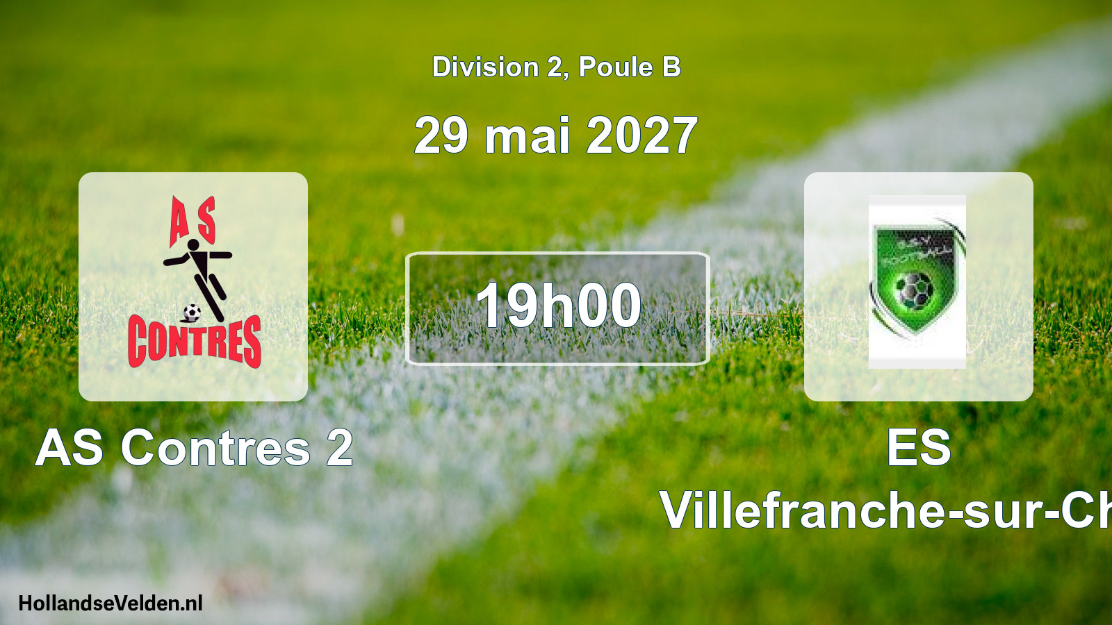 Match programmé: AS Contres 2 - ES Villefranche-sur-Cher (29 mai 2027)