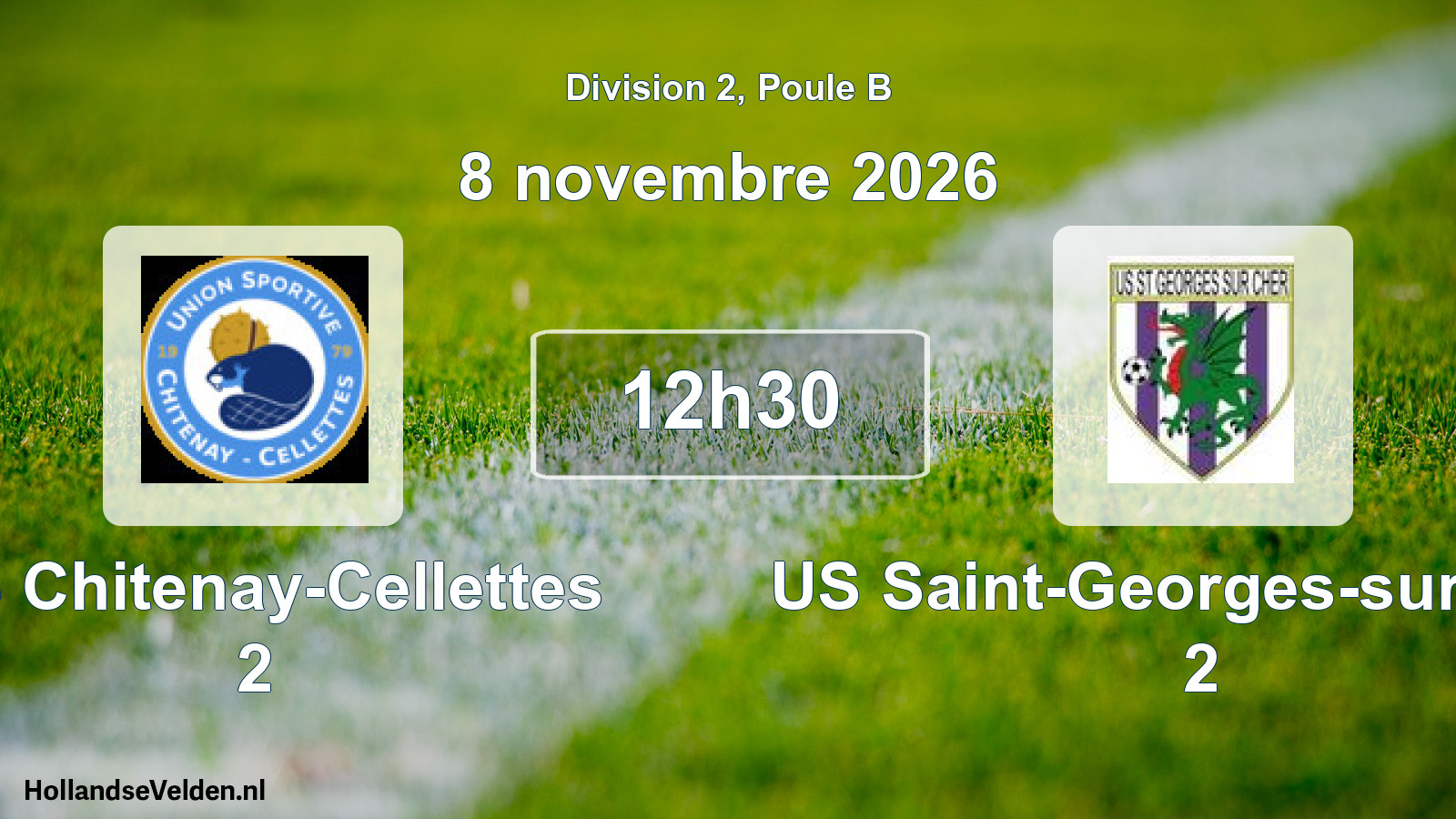 Match programmé: US Chitenay-Cellettes 2 - US Saint-Georges-sur-Cher 2 (8 novembre 2026)