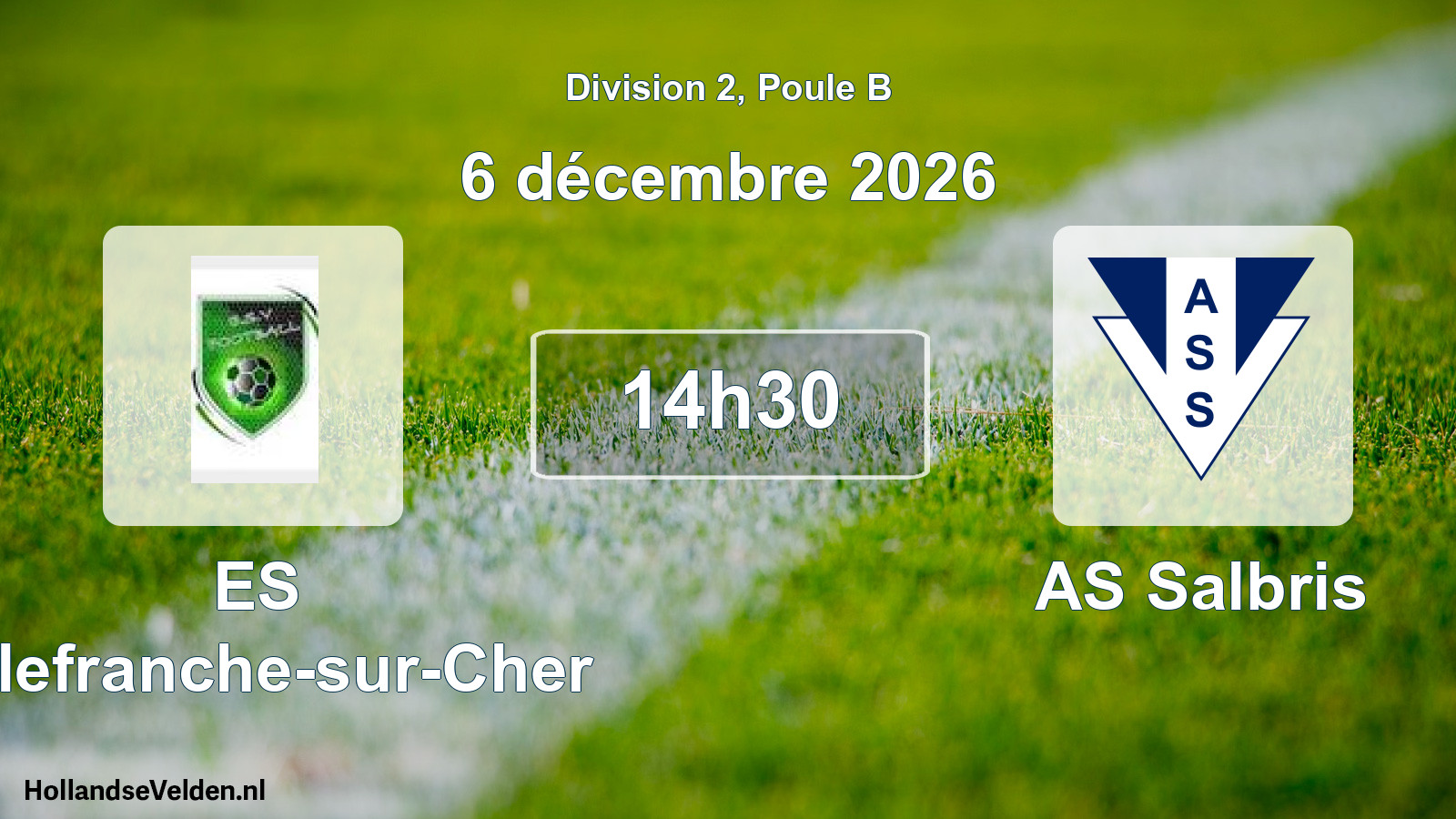 Match programmé: ES Villefranche-sur-Cher - AS Salbris (6 décembre 2026)