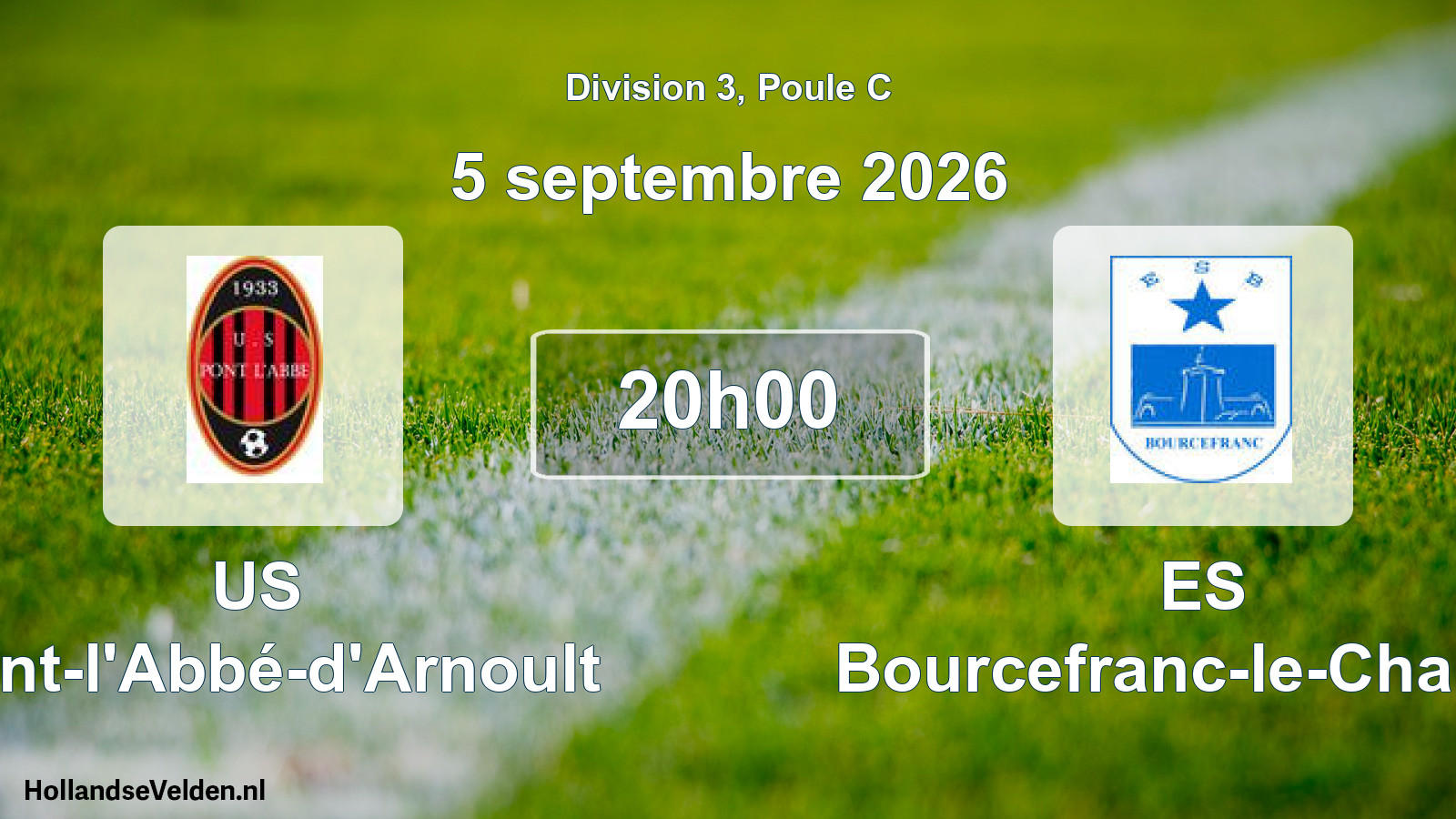 Scheduled Match: US Pont-l'Abbé-d'Arnoult - ES Bourcefranc-le-Chapus (5 September 2026)