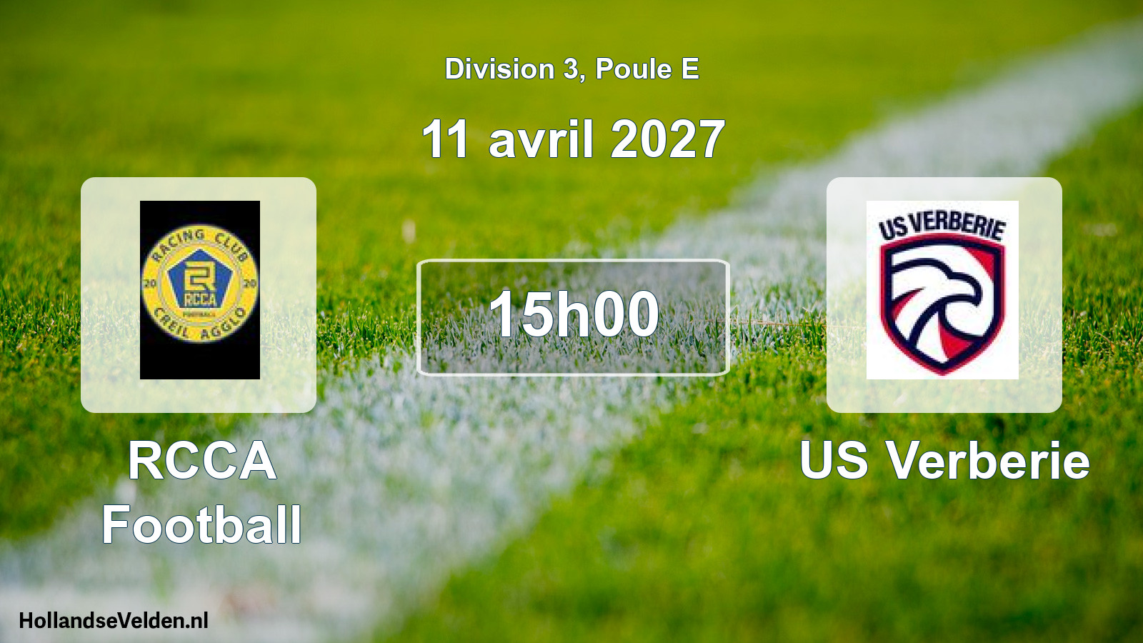 Geplande wedstrijd: RCCA Football - US Verberie (11 april 2027)