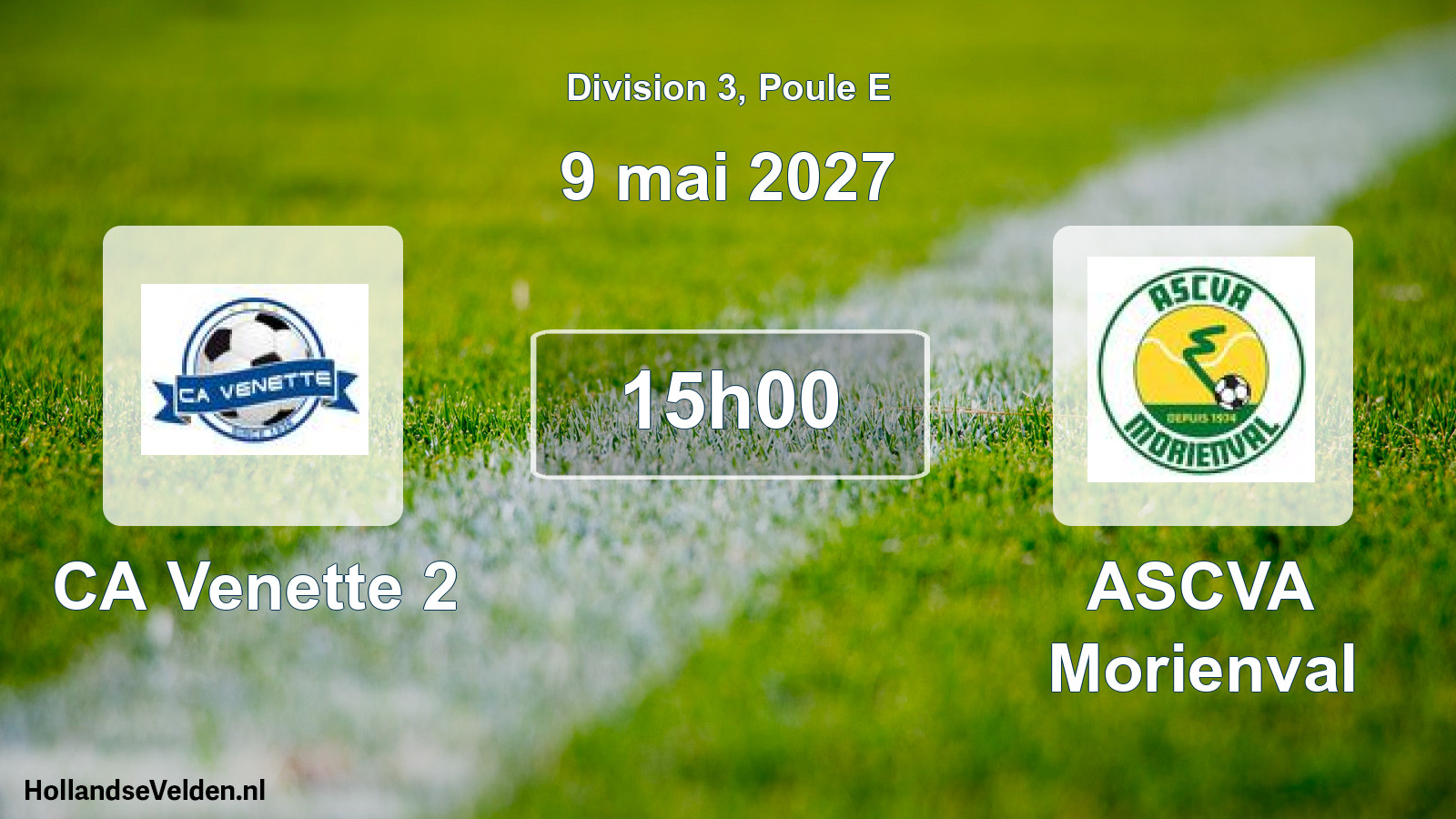 Match programmé: CA Venette 2 - ASCVA Morienval (9 mai 2027)