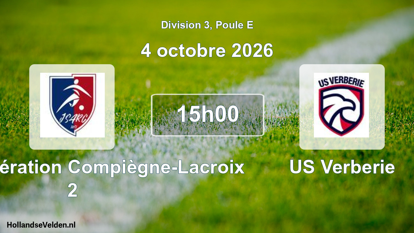 Scheduled Match: JS Agglomération Compiègne-Lacroix 2 - US Verberie (4 October 2026)