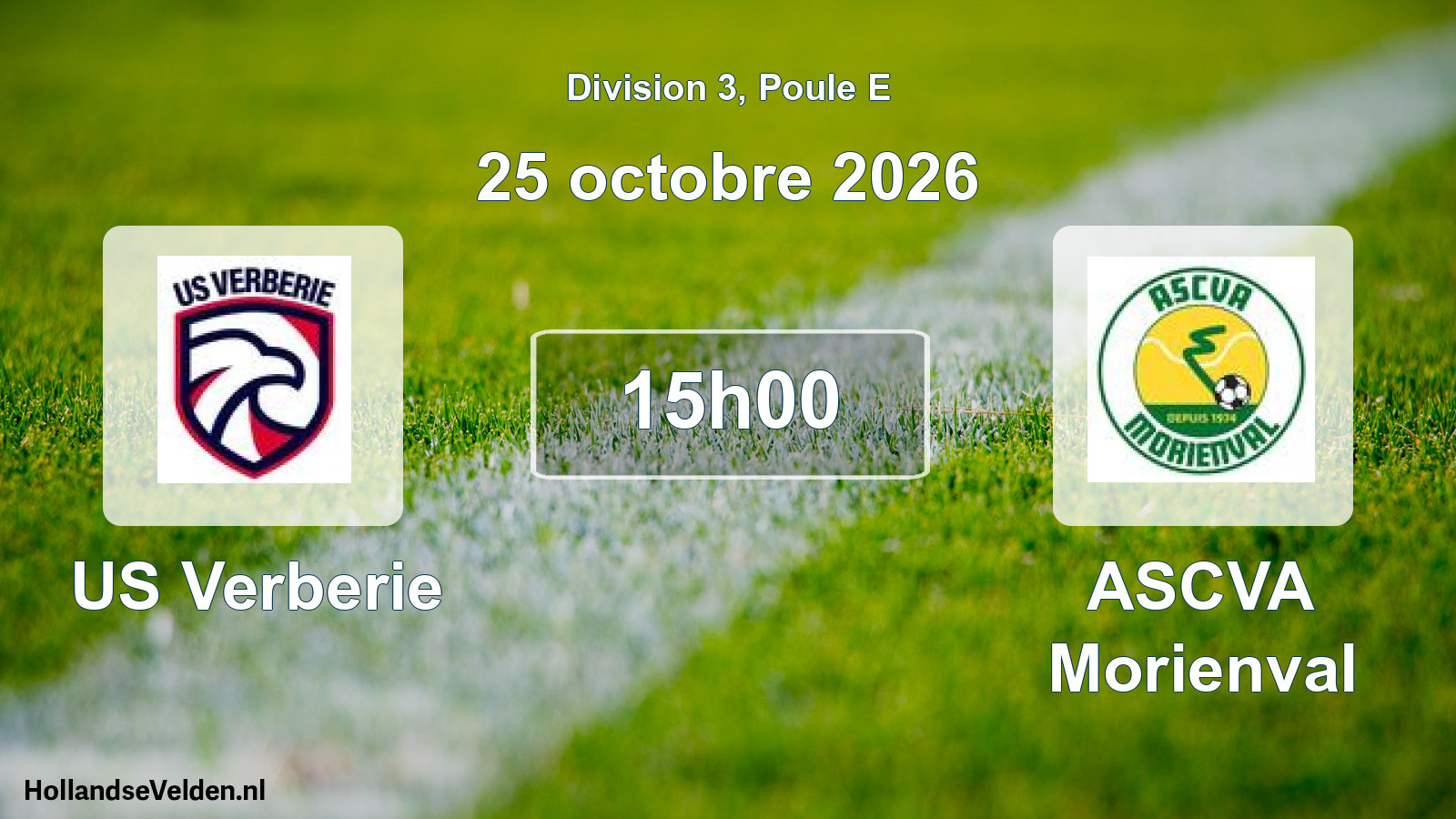 Match programmé: US Verberie - ASCVA Morienval (25 octobre 2026)