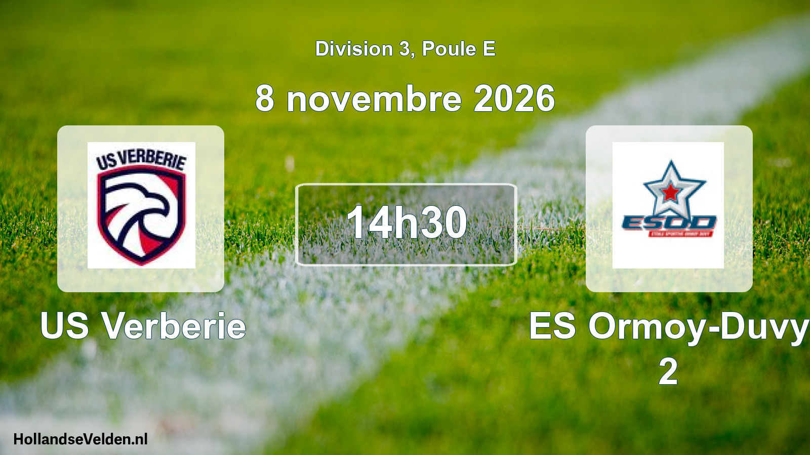 Scheduled Match: US Verberie - ES Ormoy-Duvy 2 (8 November 2026)
