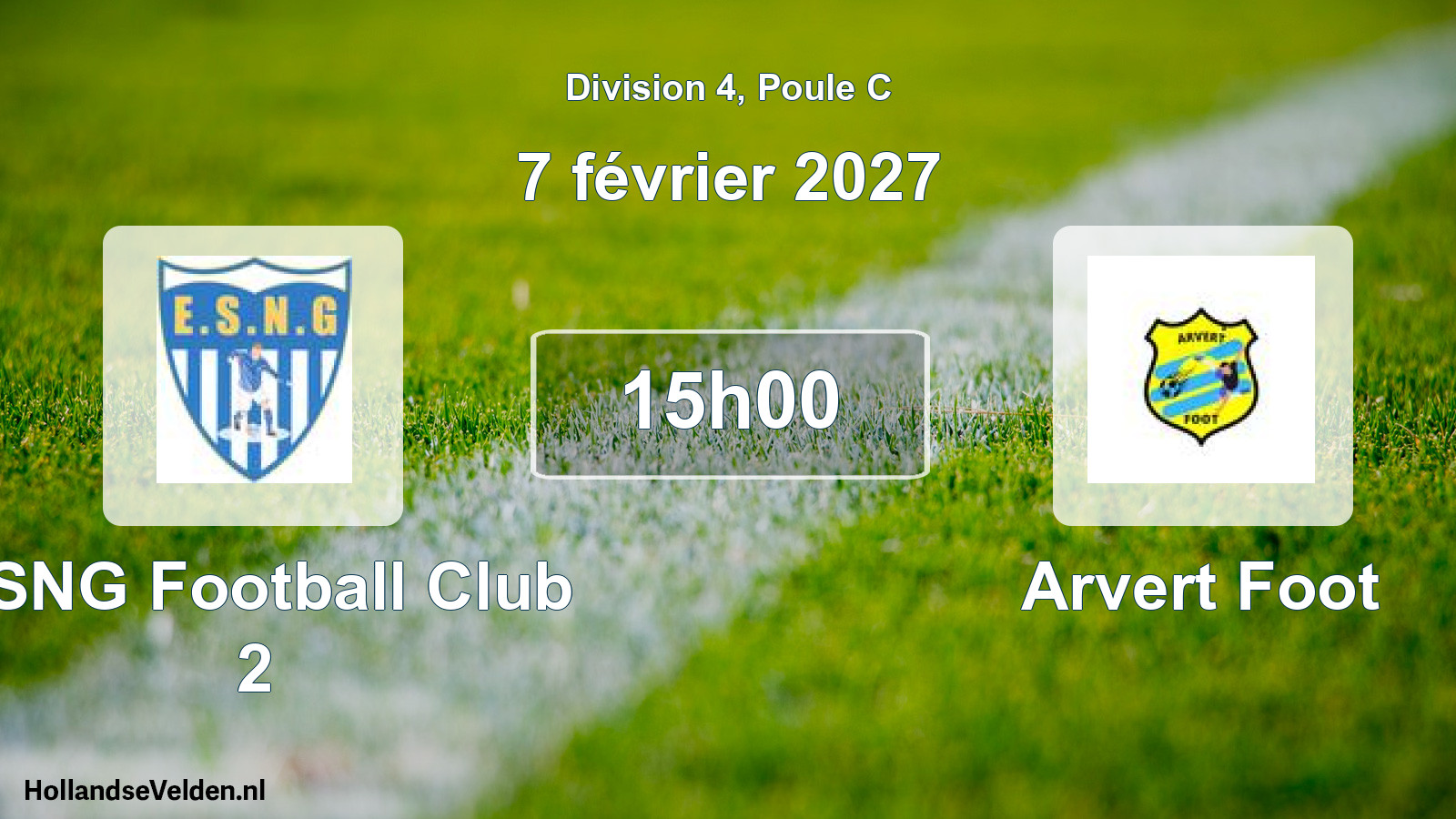 Match programmé: ESNG Football Club 2 - Arvert Foot (7 février 2027)