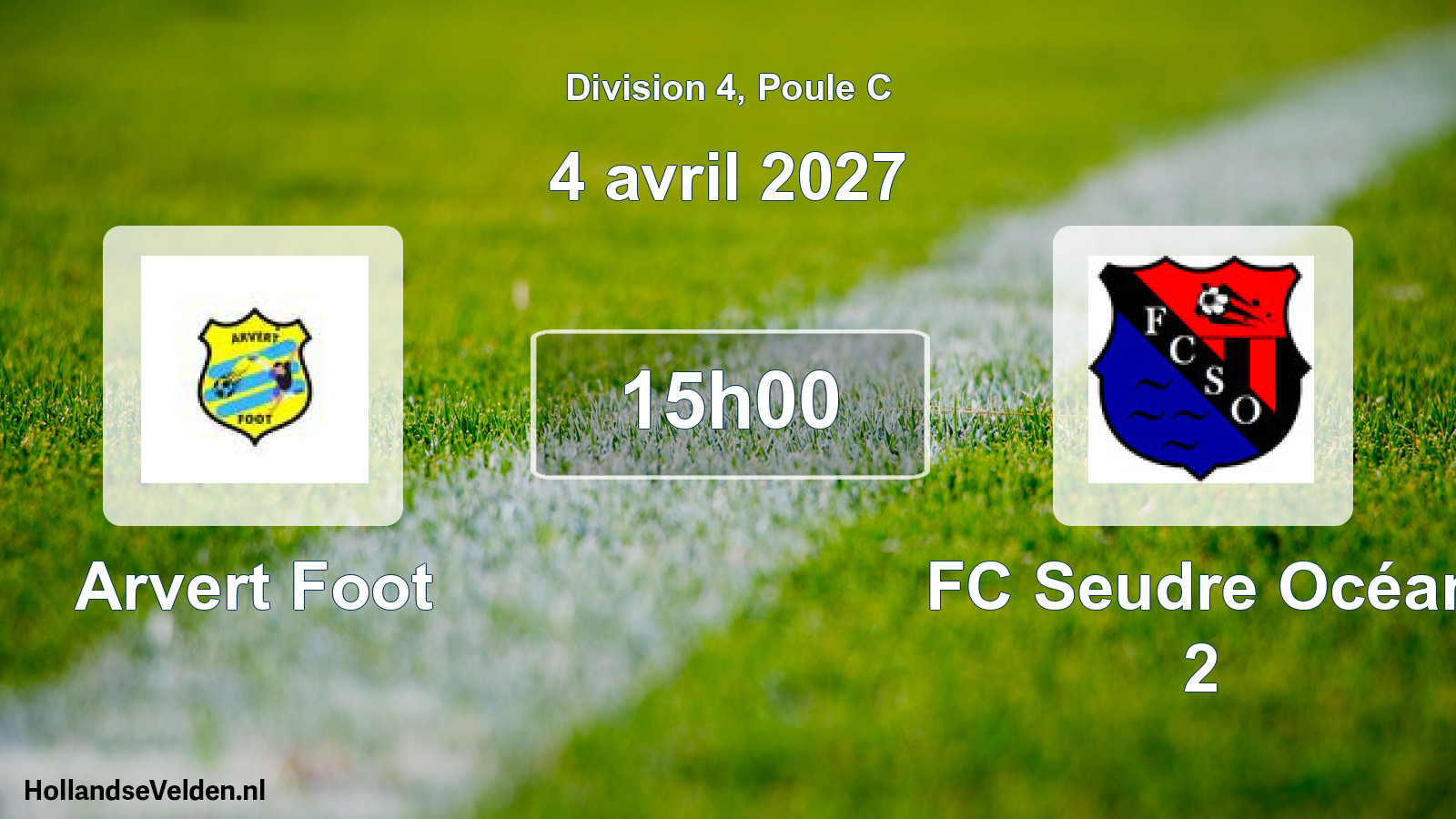 Match programmé: Arvert Foot - FC Seudre Océan 2 (4 avril 2027)