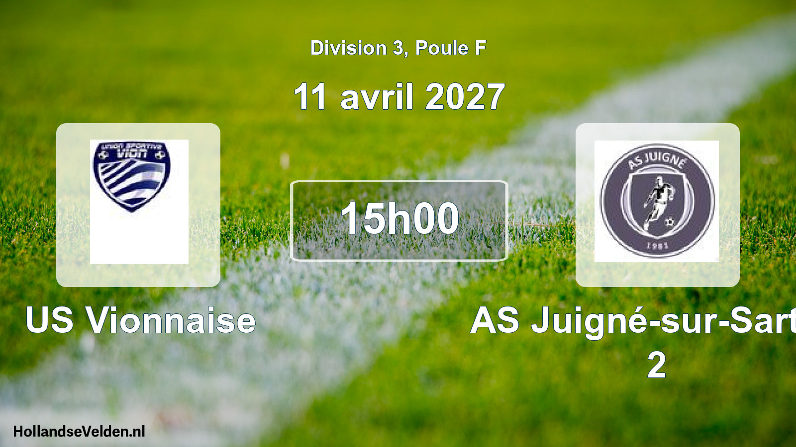 Geplande wedstrijd: US Vionnaise - AS Juigné-sur-Sarthe 2 (11 april 2027)