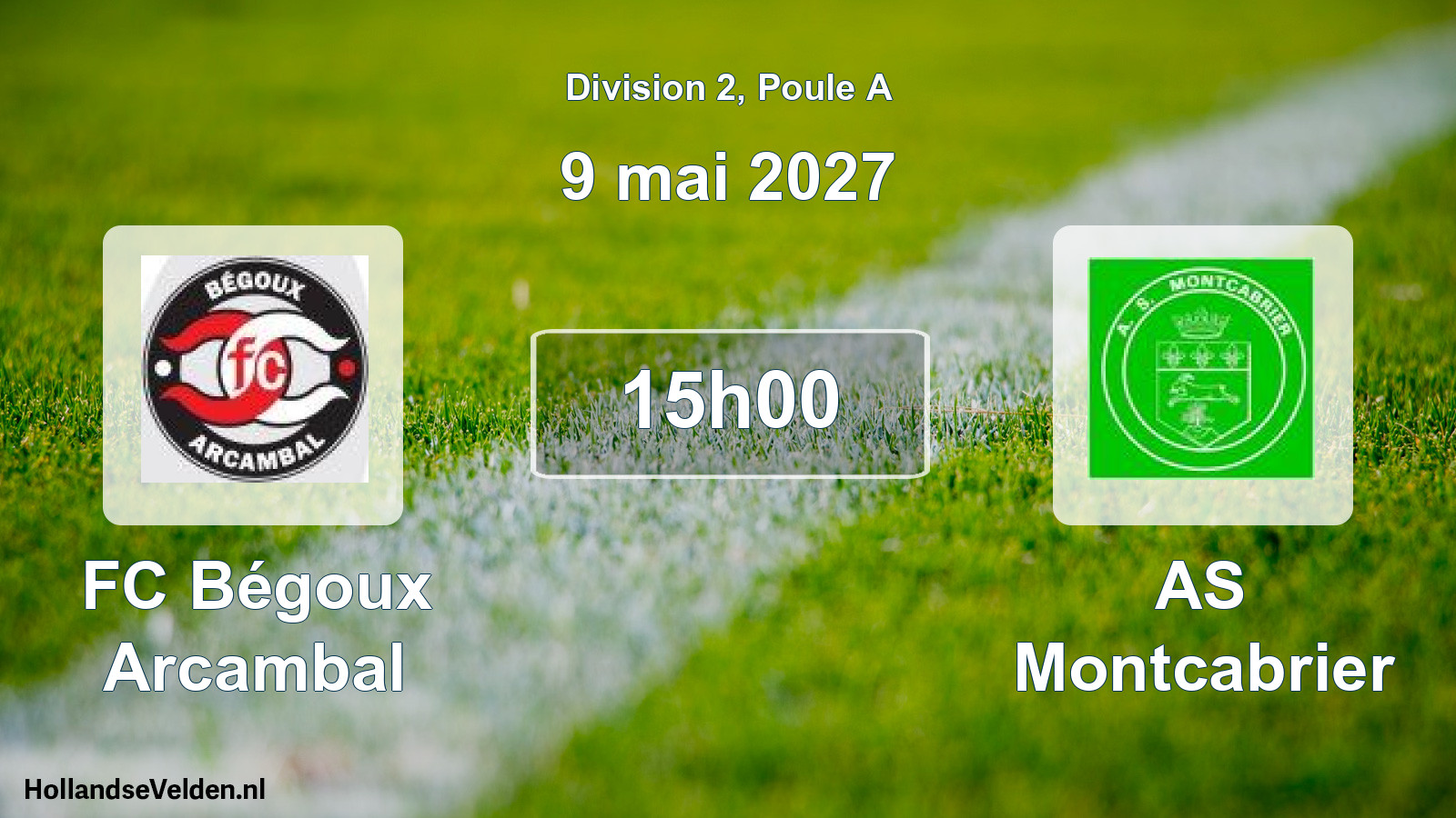 Match programmé: FC Bégoux Arcambal - AS Montcabrier (9 mai 2027)