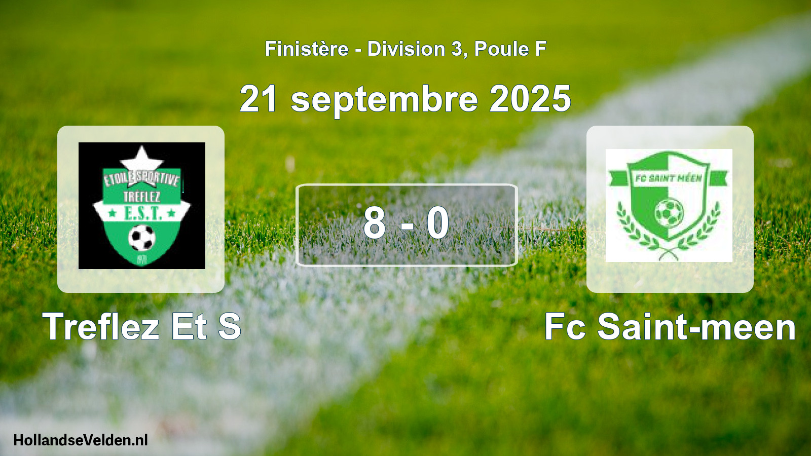 Gespeelde wedstrijd: Treflez Et S - Fc Saint-meen 8 - 0 (21 septembre 2025)