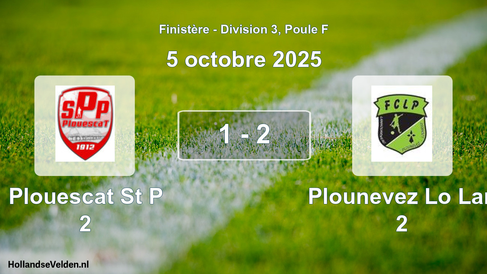 Gespeelde wedstrijd: Plouescat St P 2 - Plounevez Lo Lan 2 1 - 2 (5 oktober 2025)