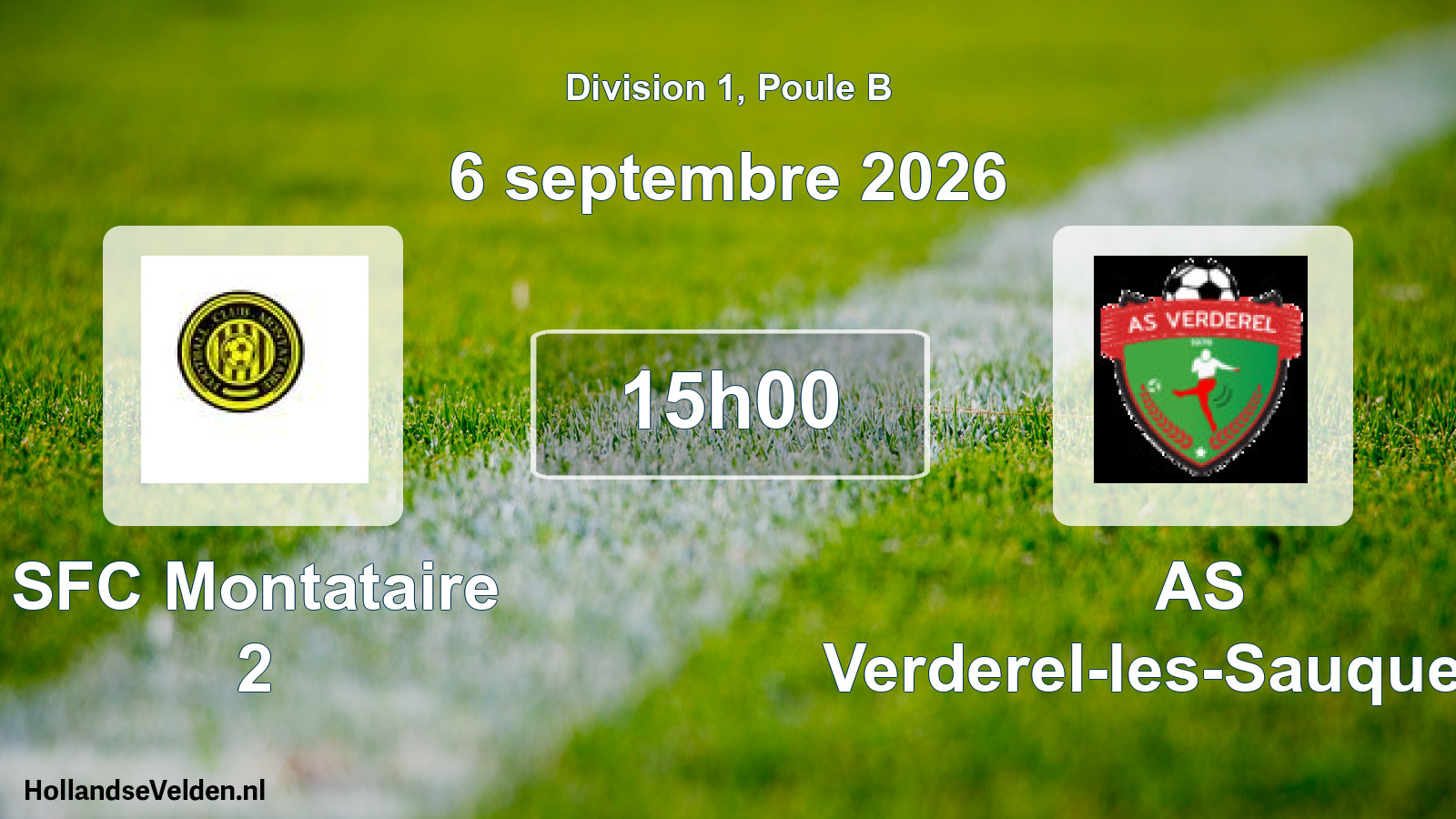 Scheduled Match: SFC Montataire 2 - AS Verderel-les-Sauqueuse (6 September 2026)