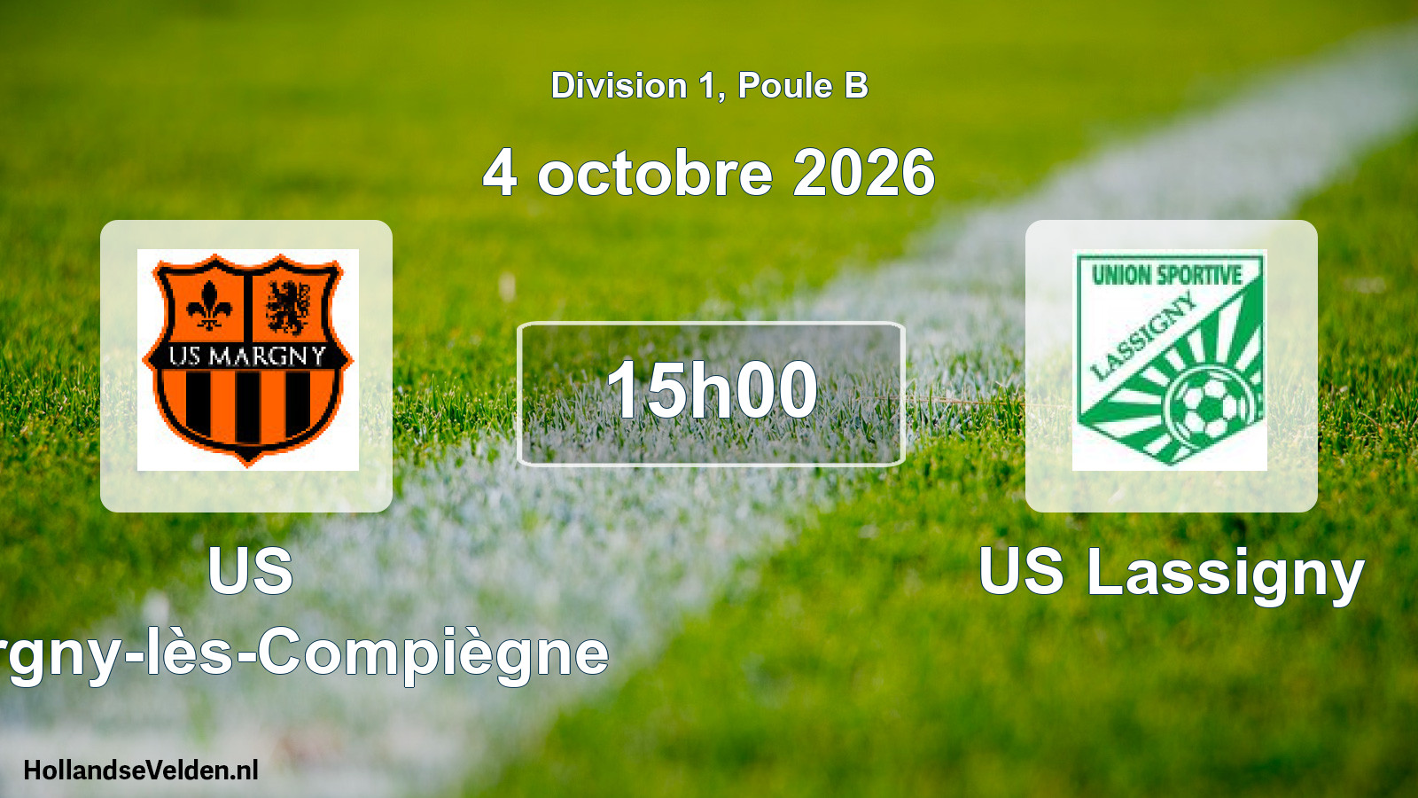 Scheduled Match: US Margny-lès-Compiègne - US Lassigny (4 October 2026)