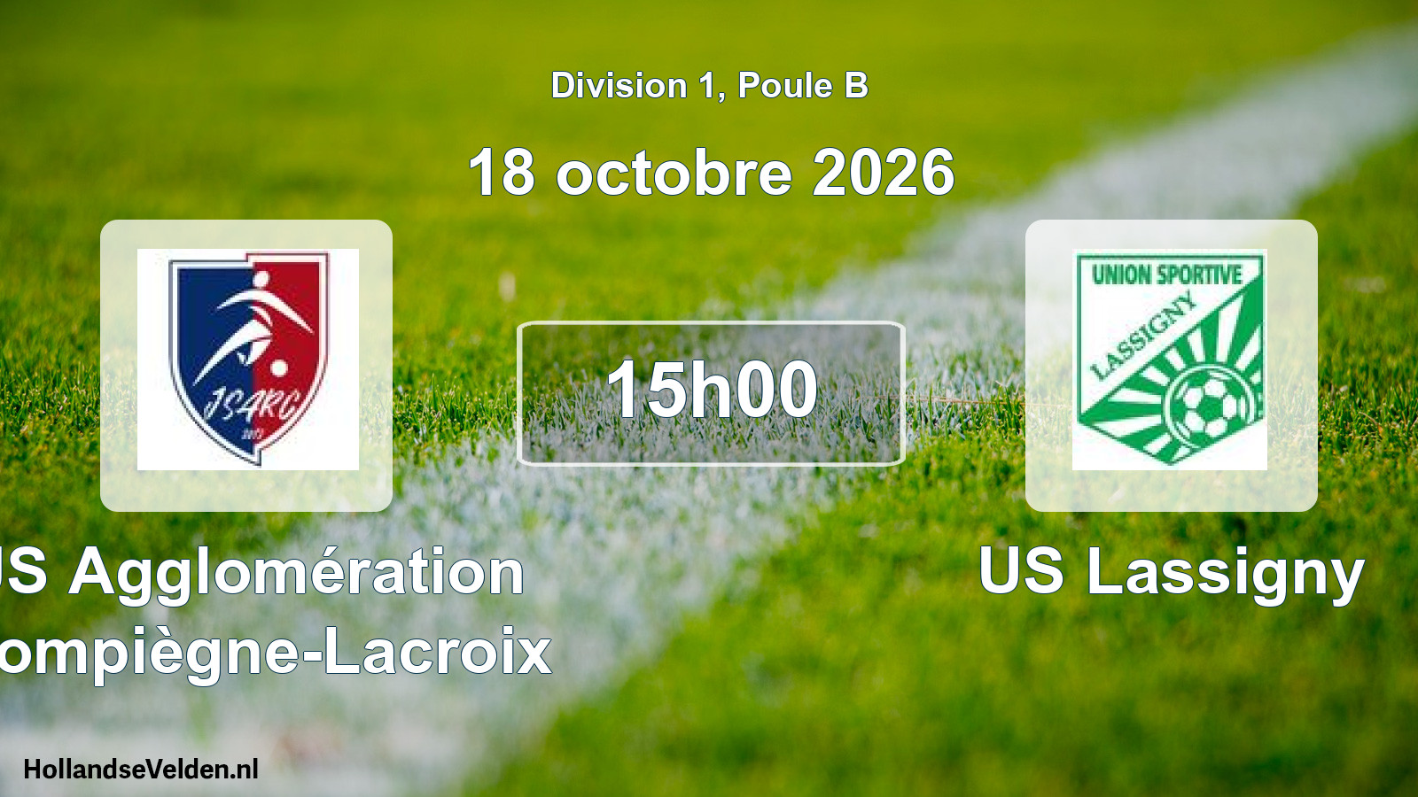 Scheduled Match: JS Agglomération Compiègne-Lacroix - US Lassigny (18 October 2026)