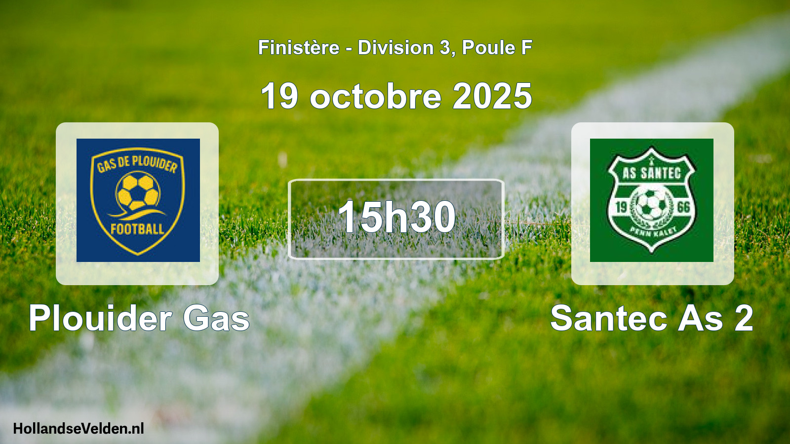 Scheduled Match: Plouider Gas - Santec As 2 (19 October 2025)