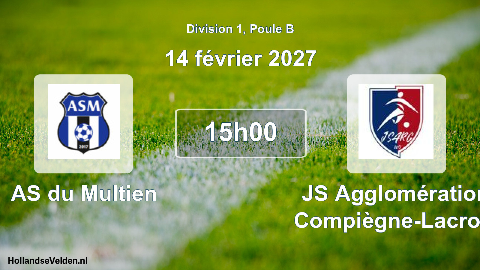 Match programmé: AS du Multien - JS Agglomération Compiègne-Lacroix (14 février 2027)