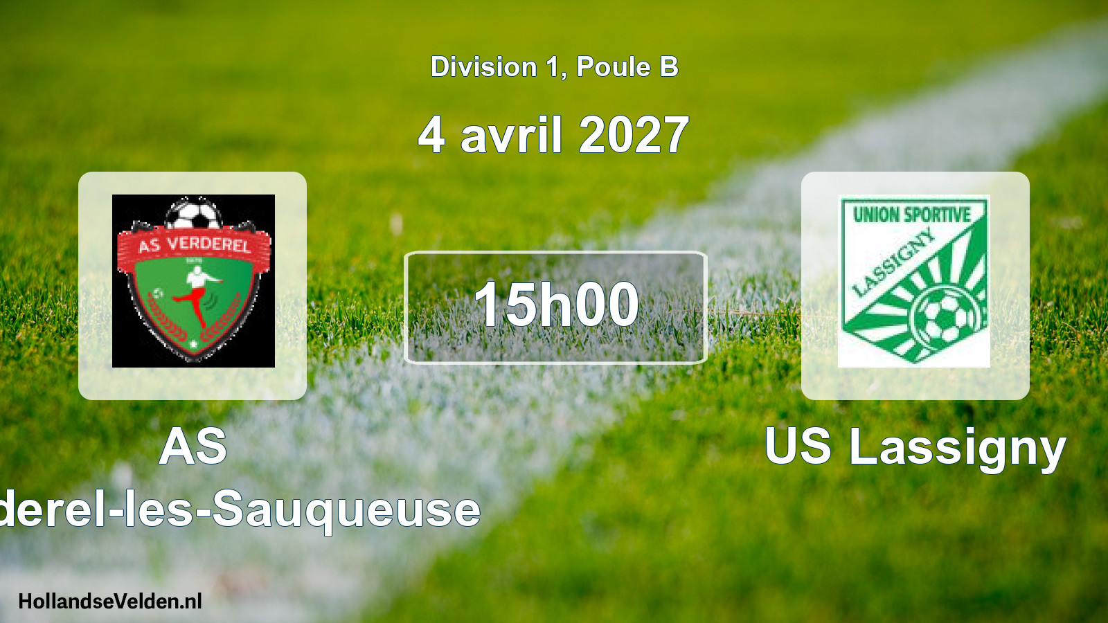 Scheduled Match: AS Verderel-les-Sauqueuse - US Lassigny (4 April 2027)
