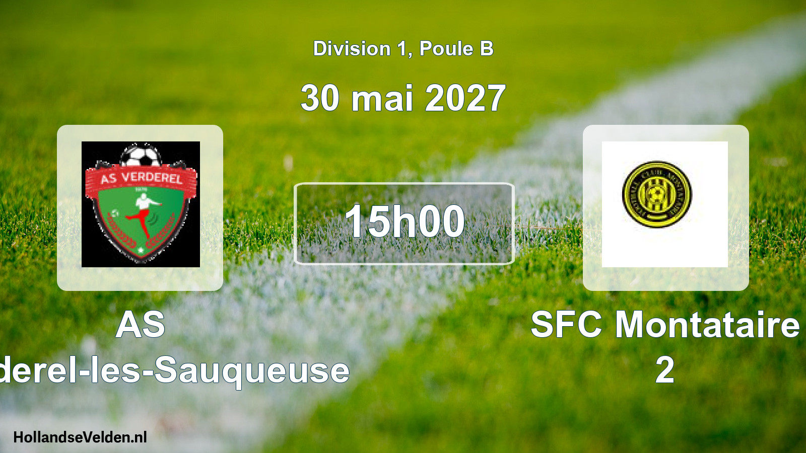 Scheduled Match: AS Verderel-les-Sauqueuse - SFC Montataire 2 (30 May 2027)