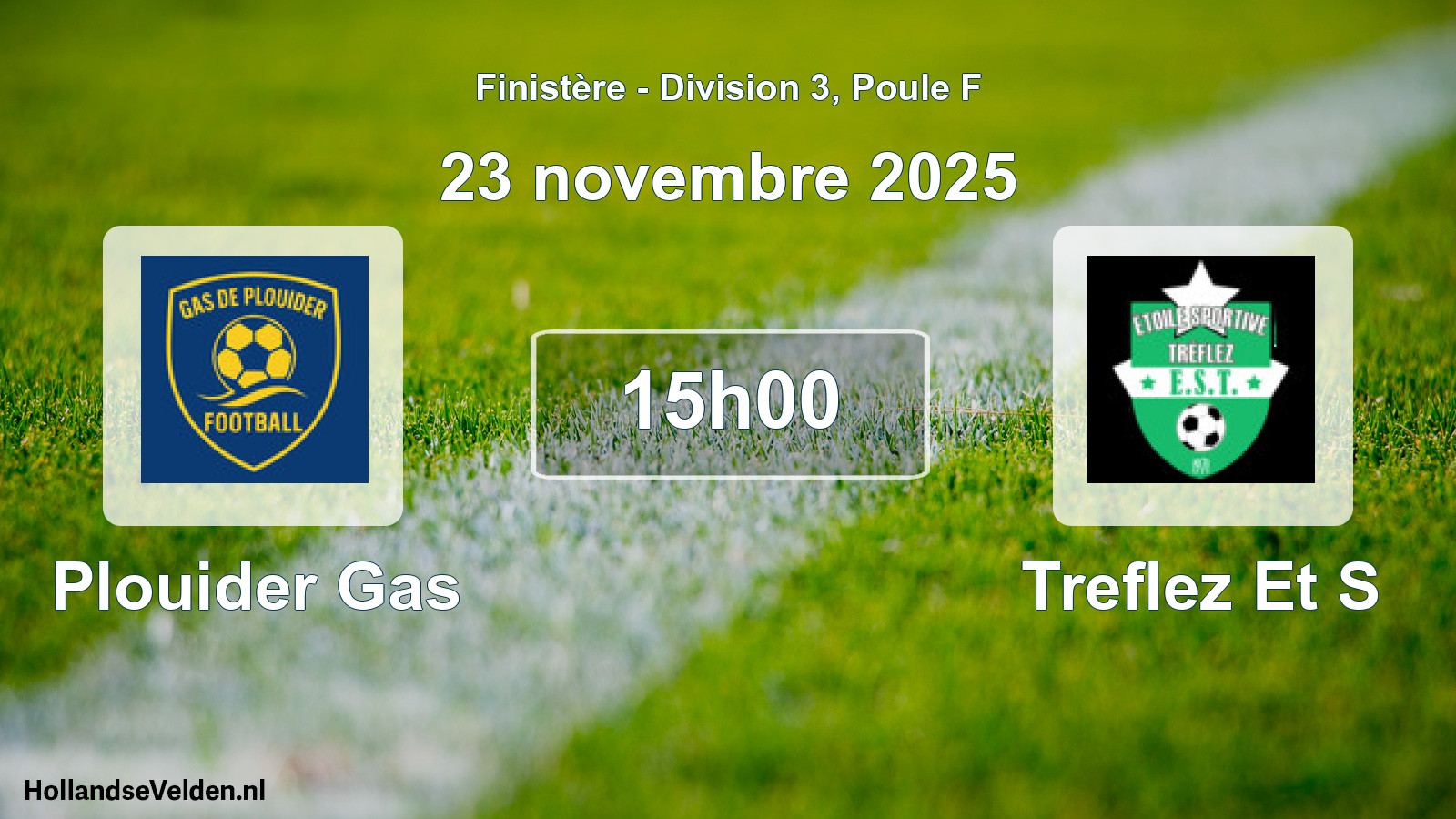 Geplande wedstrijd: Plouider Gas - Treflez Et S (23 novembre 2025)