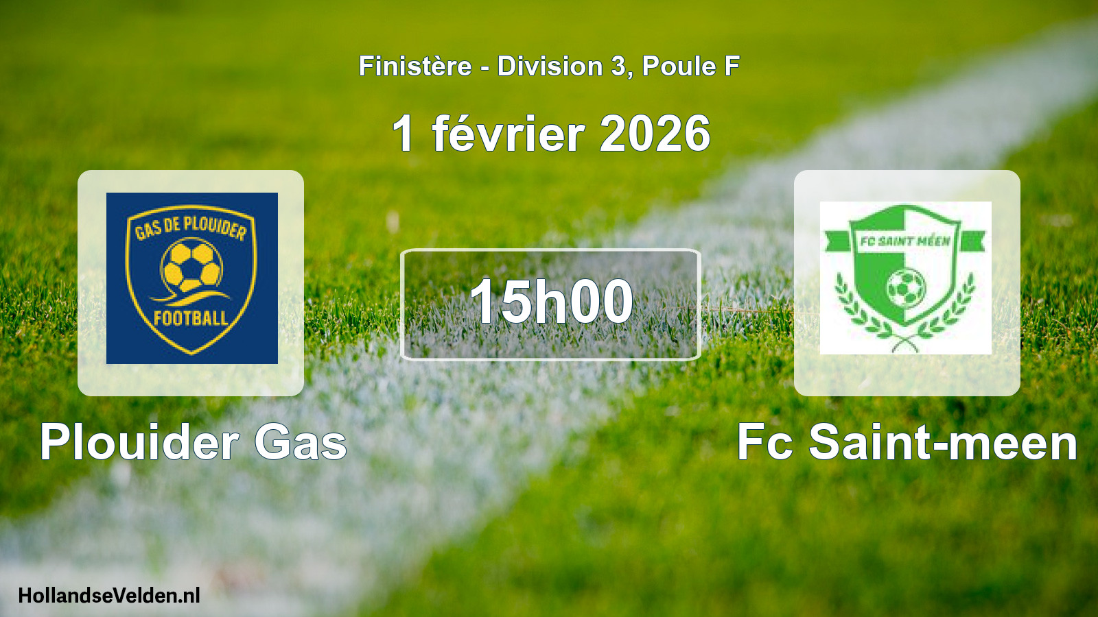Geplande wedstrijd: Plouider Gas - Fc Saint-meen (1 februari 2026)