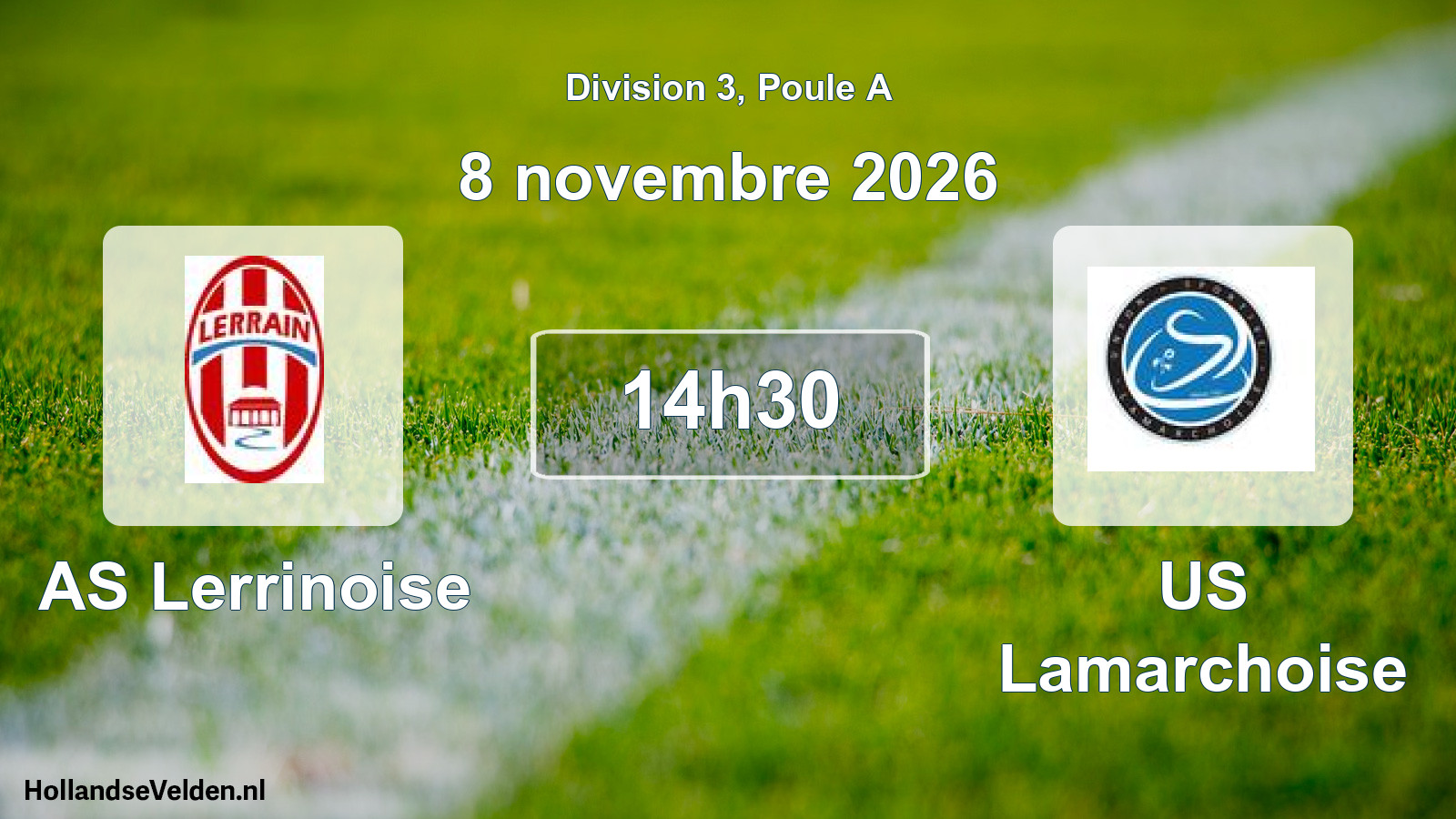 Scheduled Match: AS Lerrinoise - US Lamarchoise (8 November 2026)