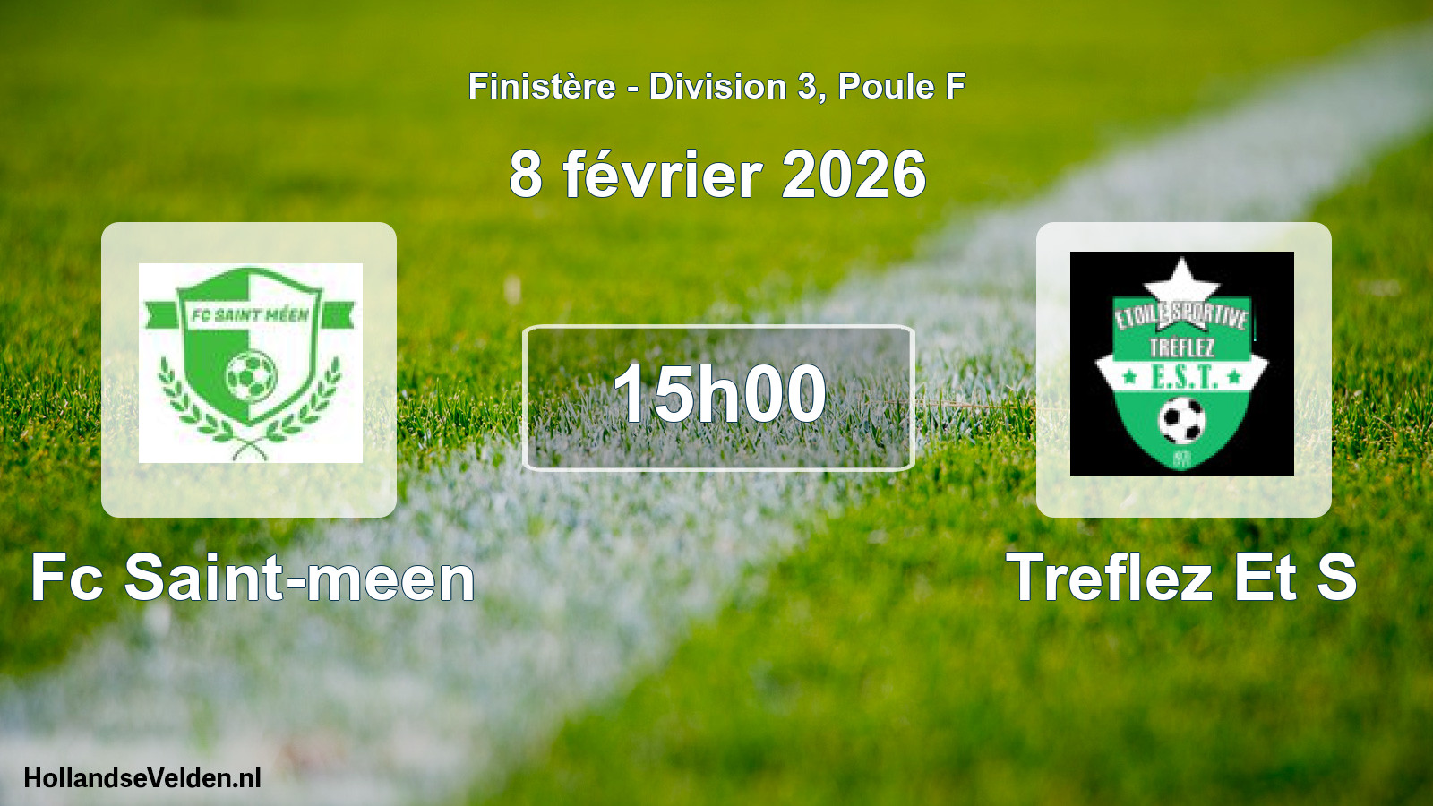 Geplande wedstrijd: Fc Saint-meen - Treflez Et S (8 februari 2026)