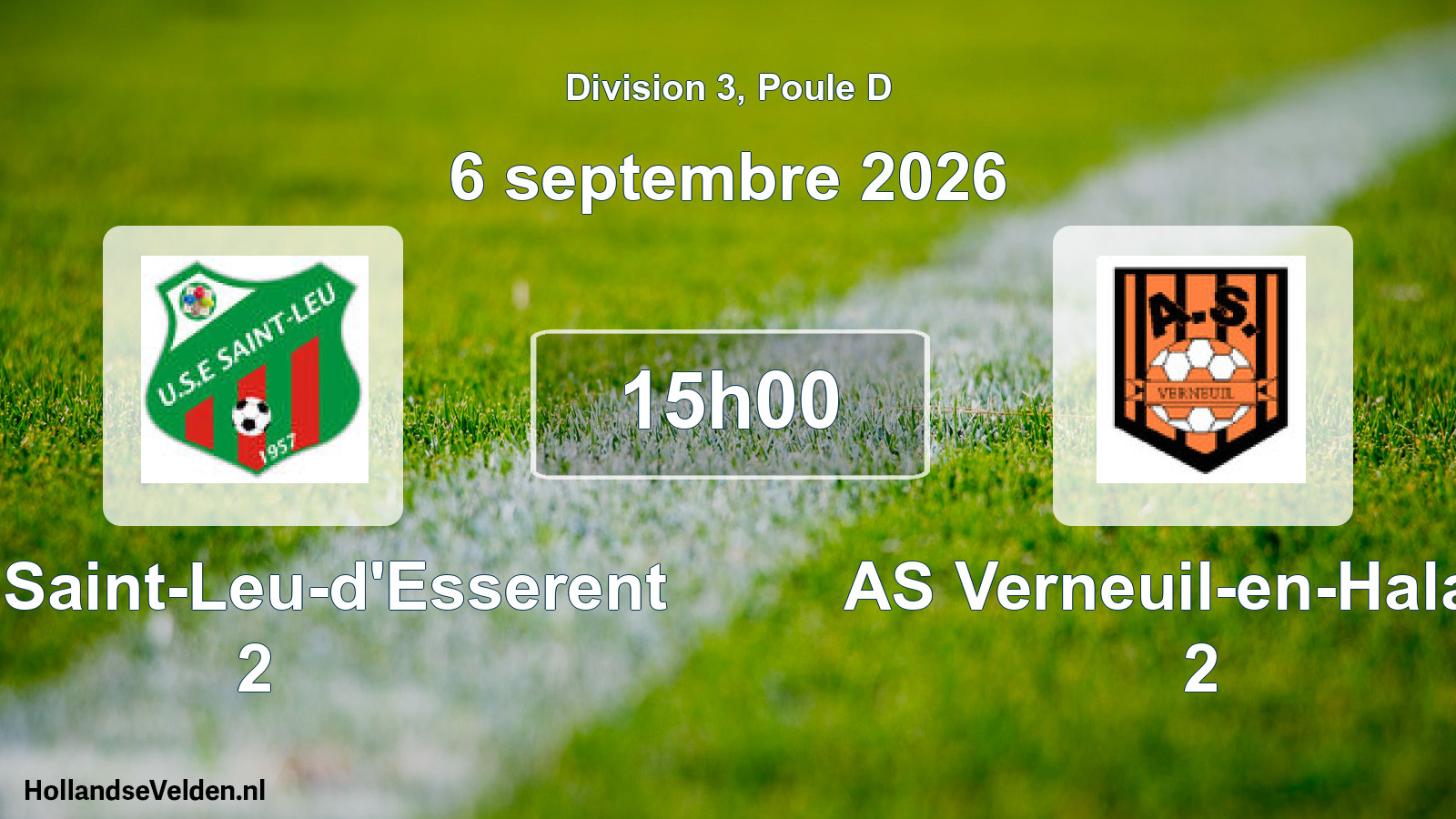 Scheduled Match: USE Saint-Leu-d'Esserent 2 - AS Verneuil-en-Halatte 2 (6 September 2026)