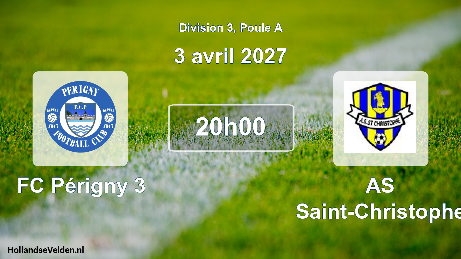 Scheduled Match: FC Périgny 3 - AS Saint-Christophe (3 April 2027)