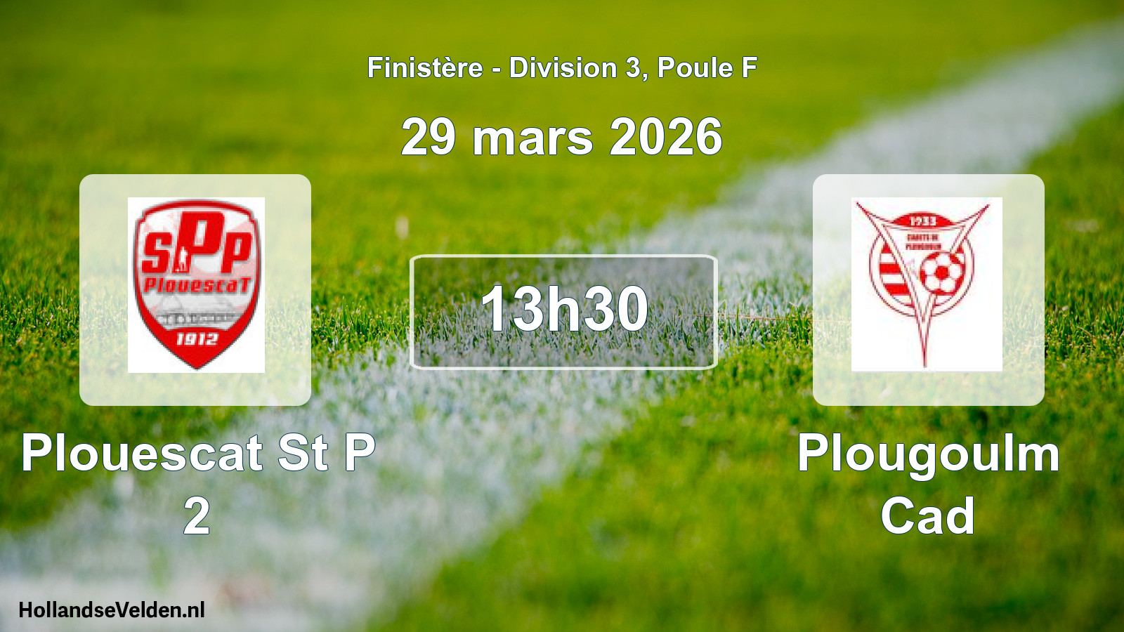 Geplande wedstrijd: Plouescat St P 2 - Plougoulm Cad (29 maart 2026)