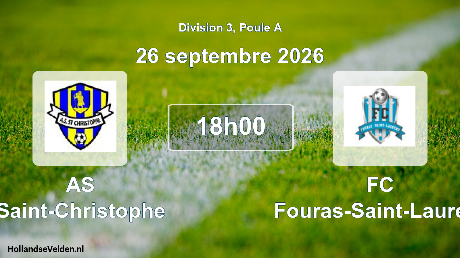 Scheduled Match: AS Saint-Christophe - FC Fouras-Saint-Laurent (26 September 2026)
