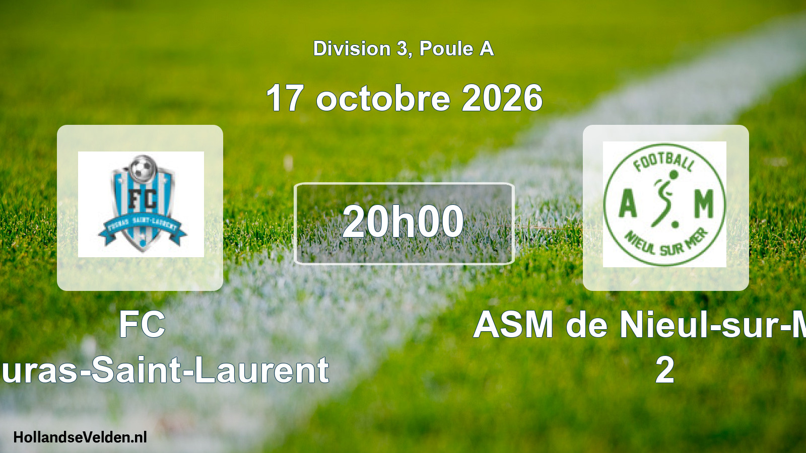 Scheduled Match: FC Fouras-Saint-Laurent - ASM de Nieul-sur-Mer 2 (17 October 2026)