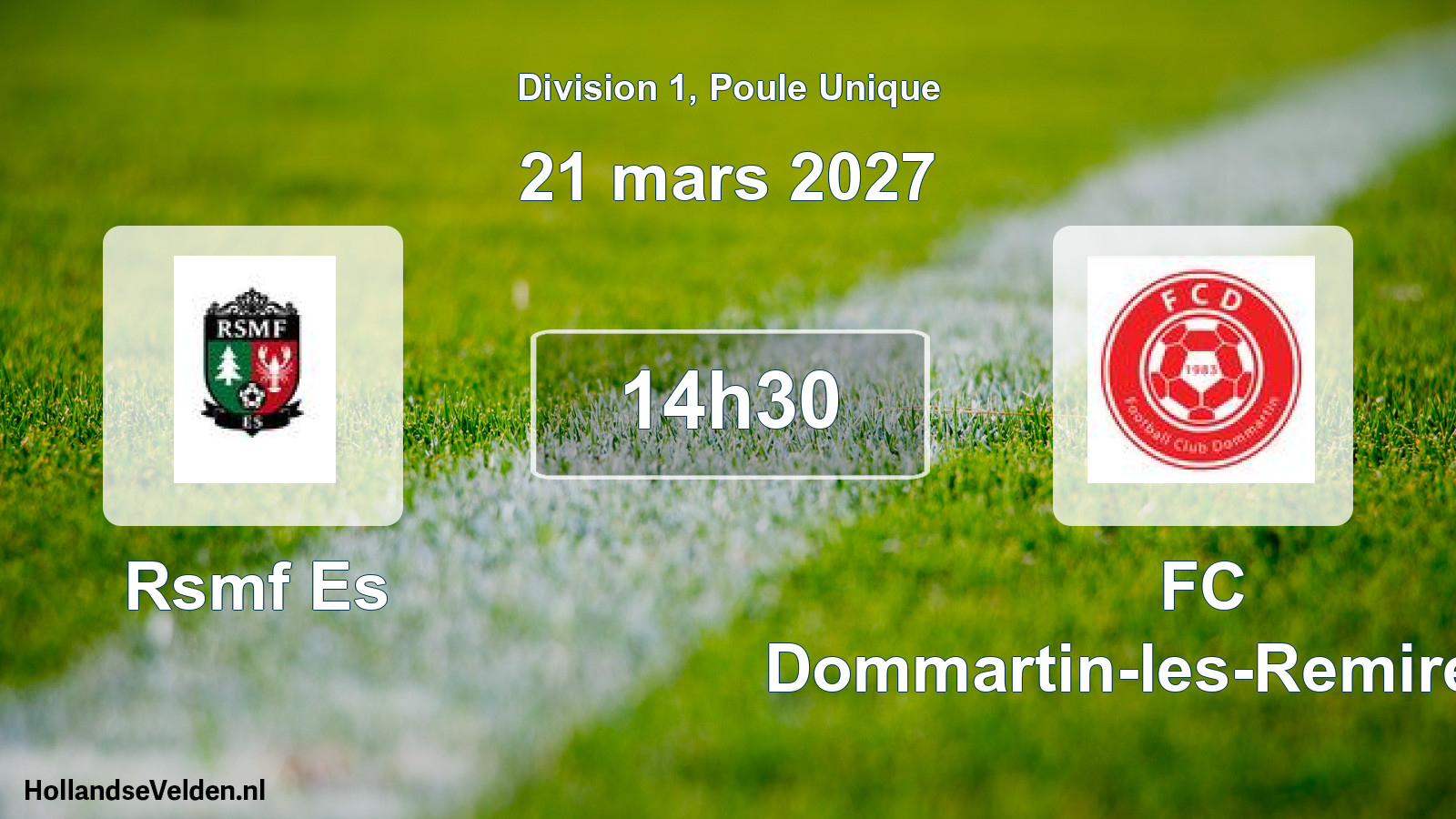 Match programmé: Rsmf Es - FC Dommartin-les-Remiremont (21 mars 2027)