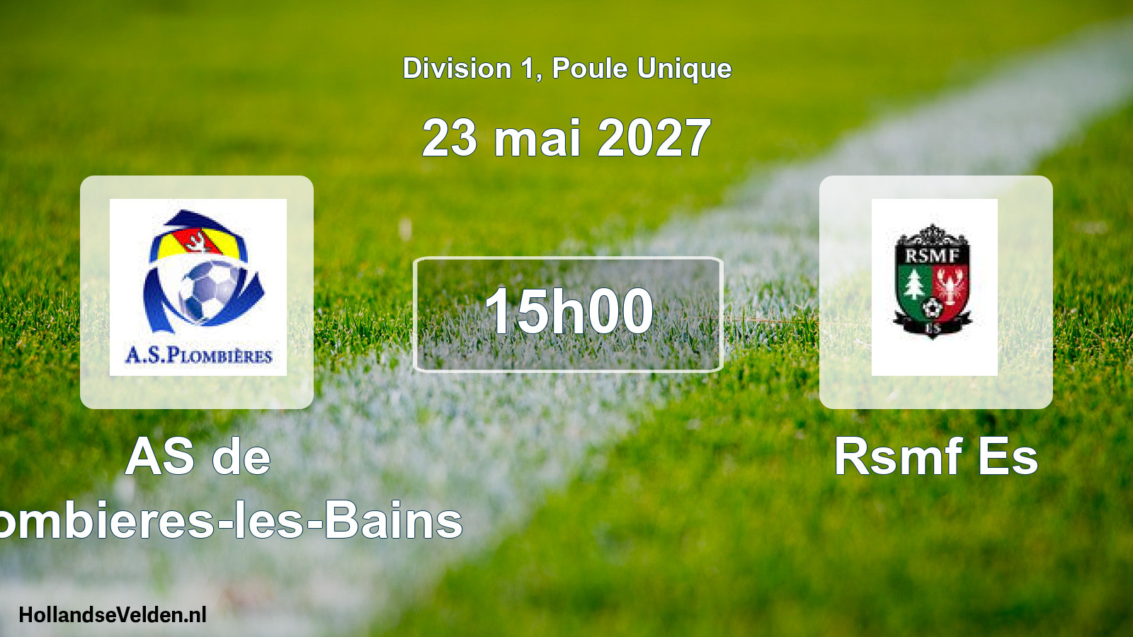 Match programmé: AS de Plombieres-les-Bains - Rsmf Es (23 mai 2027)