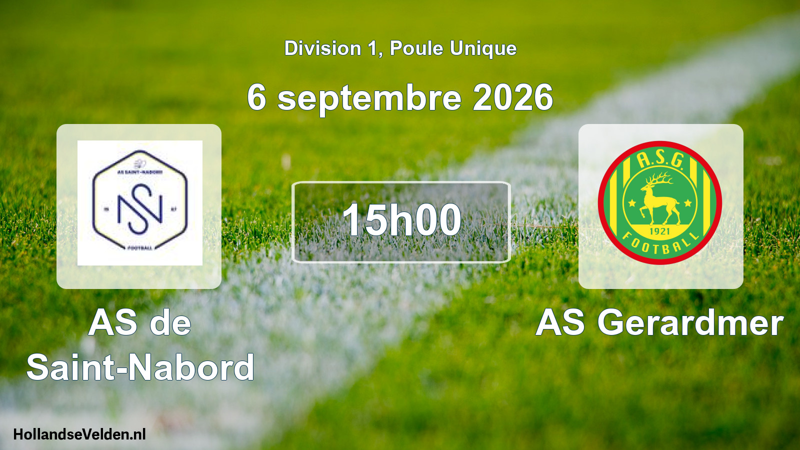 Scheduled Match: AS de Saint-Nabord - AS Gerardmer (6 September 2026)