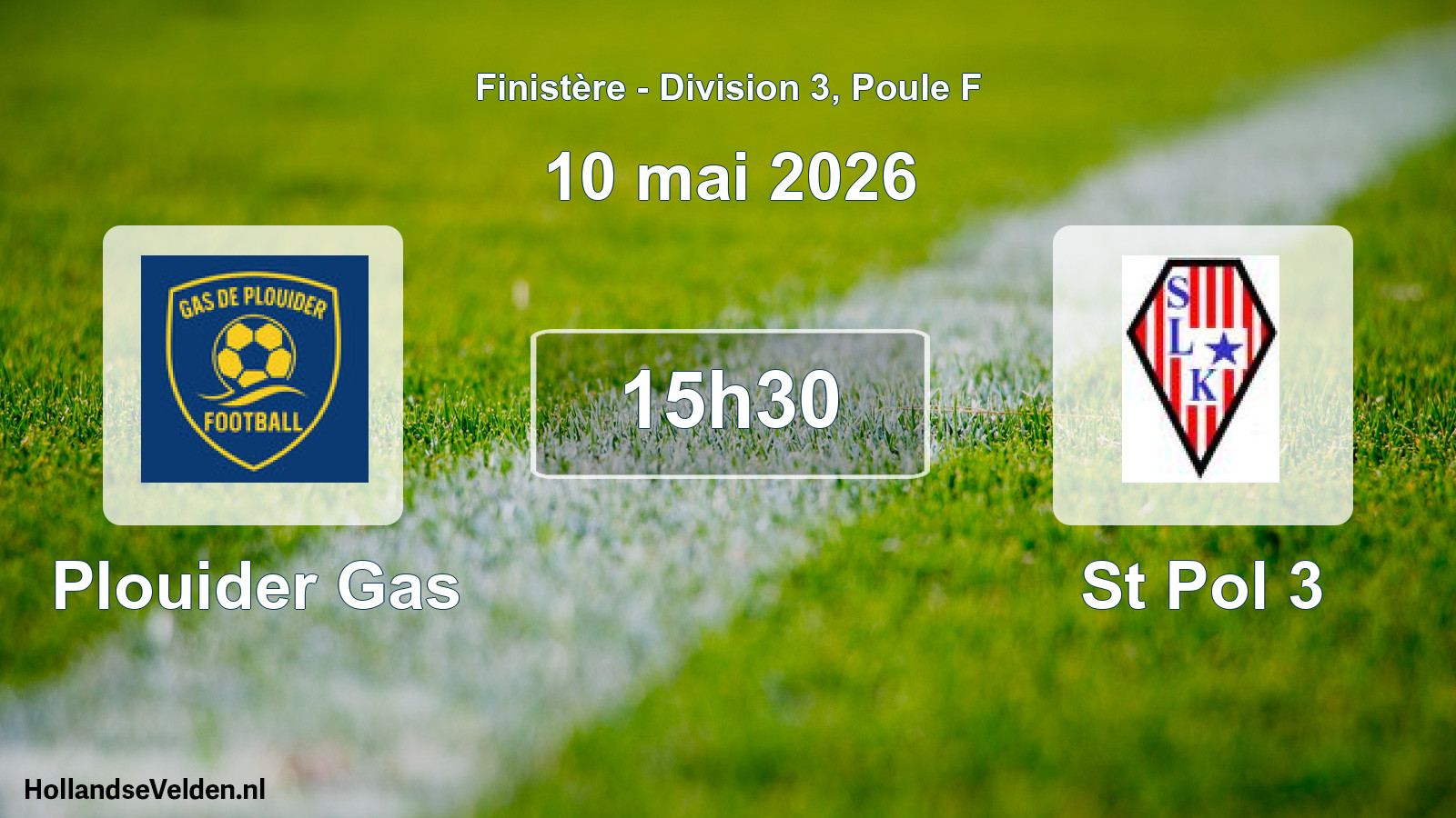 Geplande wedstrijd: Plouider Gas - St Pol 3 (10 mai 2026)