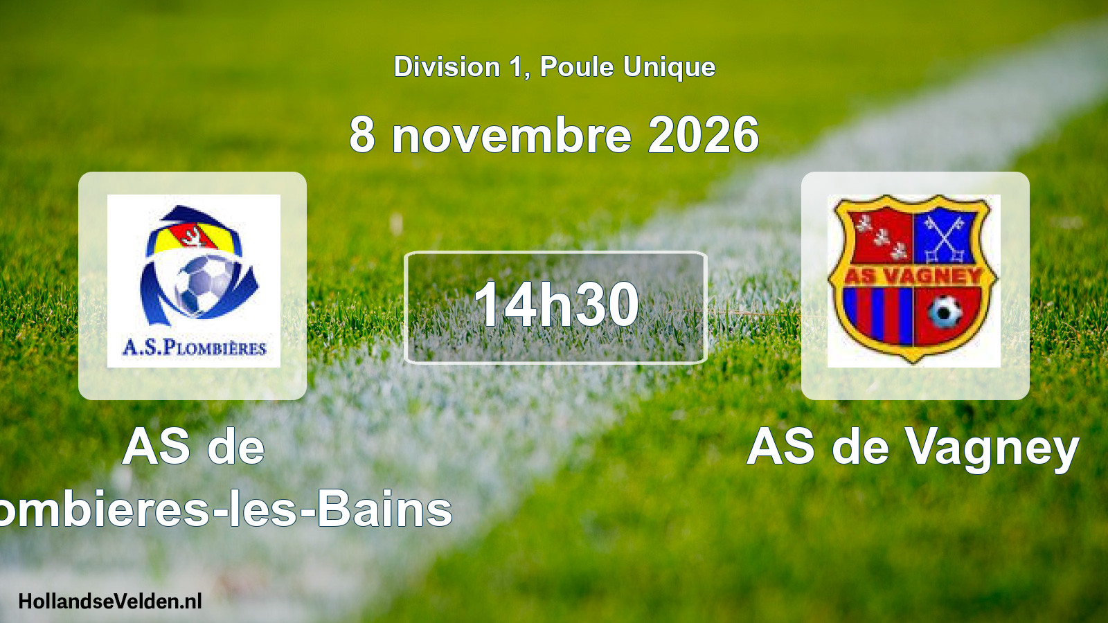 Geplande wedstrijd: AS de Plombieres-les-Bains - AS de Vagney (8 november 2026)