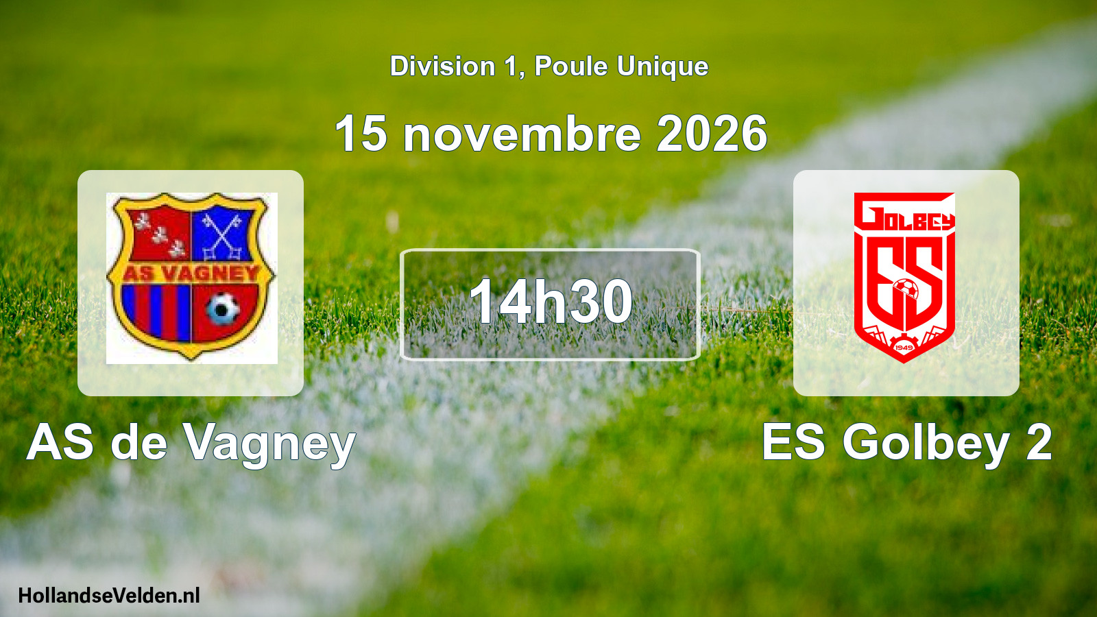 Geplande wedstrijd: AS de Vagney - ES Golbey 2 (15 november 2026)