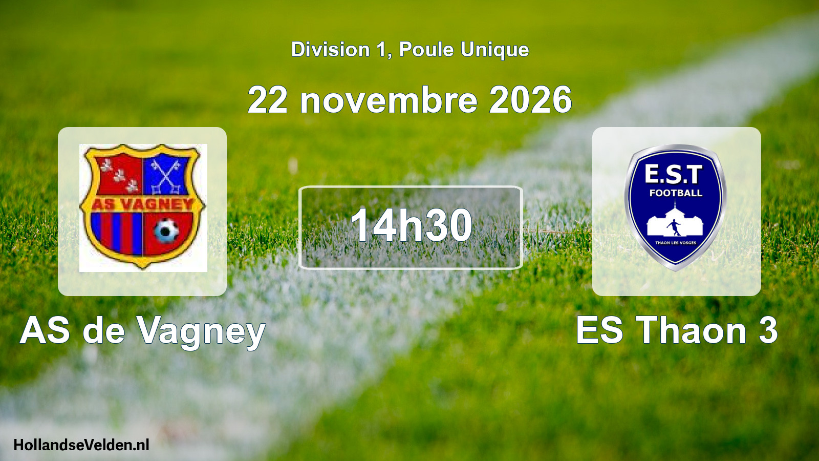 Geplande wedstrijd: AS de Vagney - ES Thaon 3 (22 november 2026)